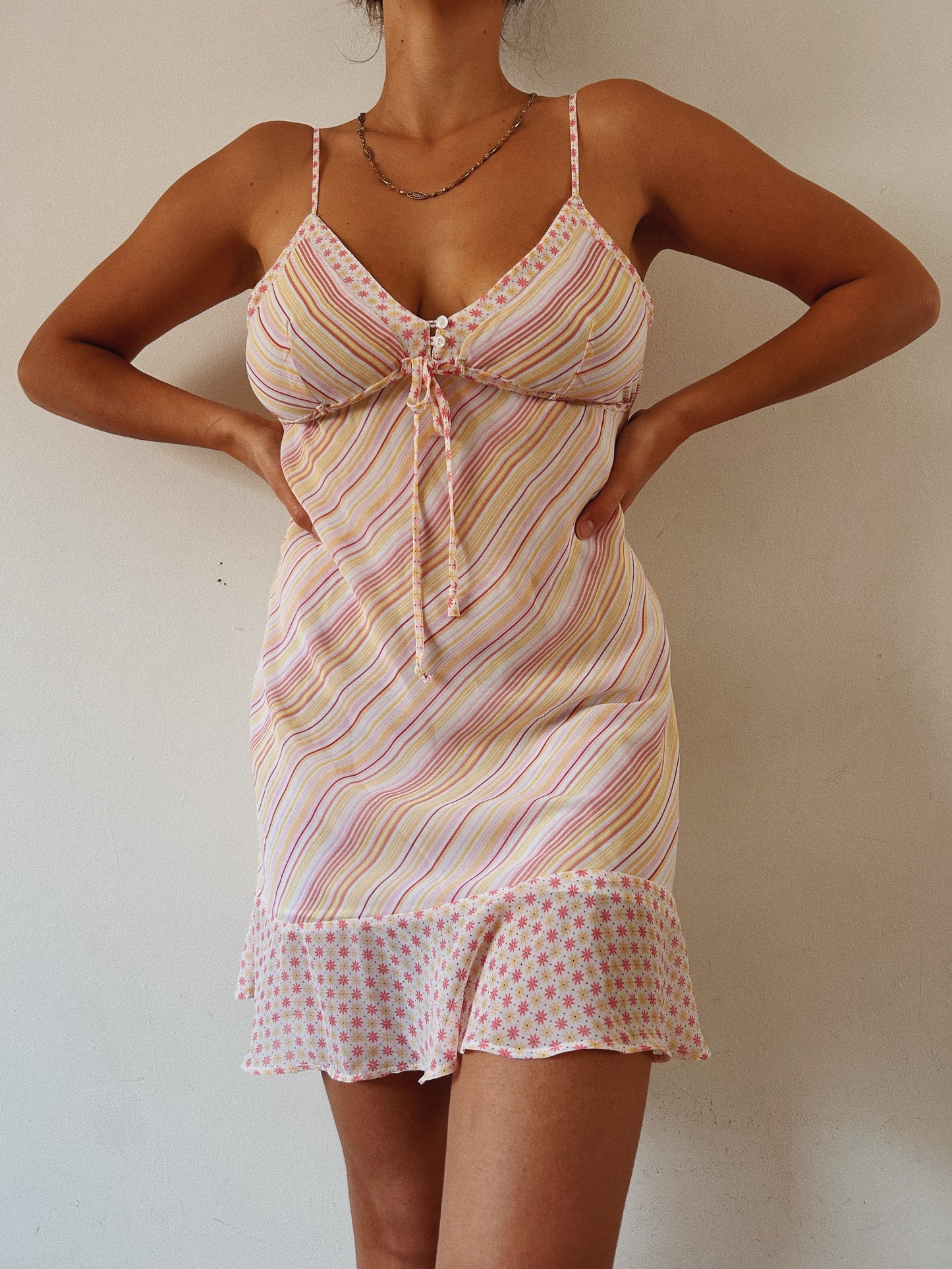 Floral Spring Light Slip Dress