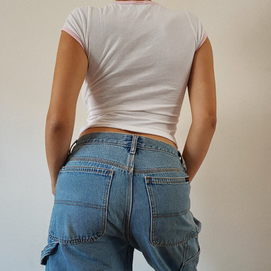 Denim cargo vintage oversized pants