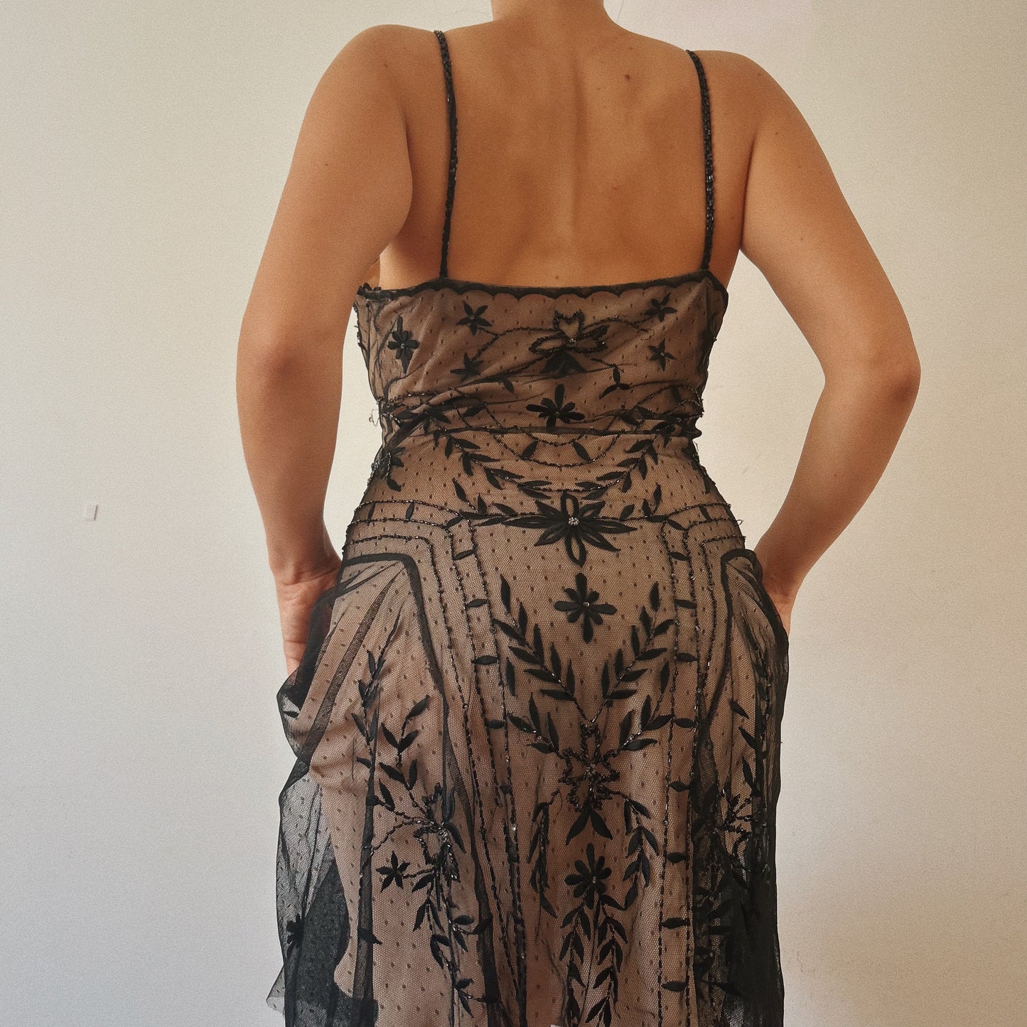 Asymmetrical Beaded Chic Dress