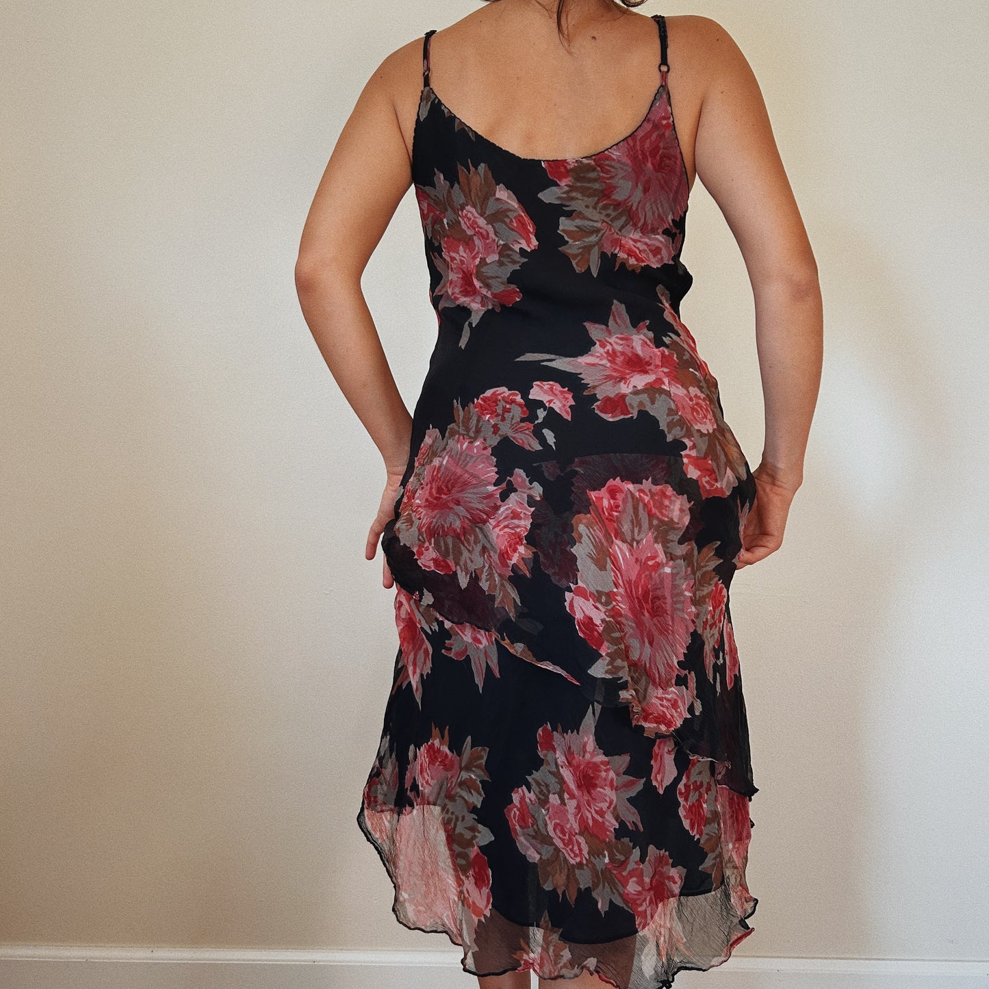Derhy Dark Romantic Floral dress