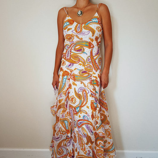 Paisley Ruffled Fairy Dress