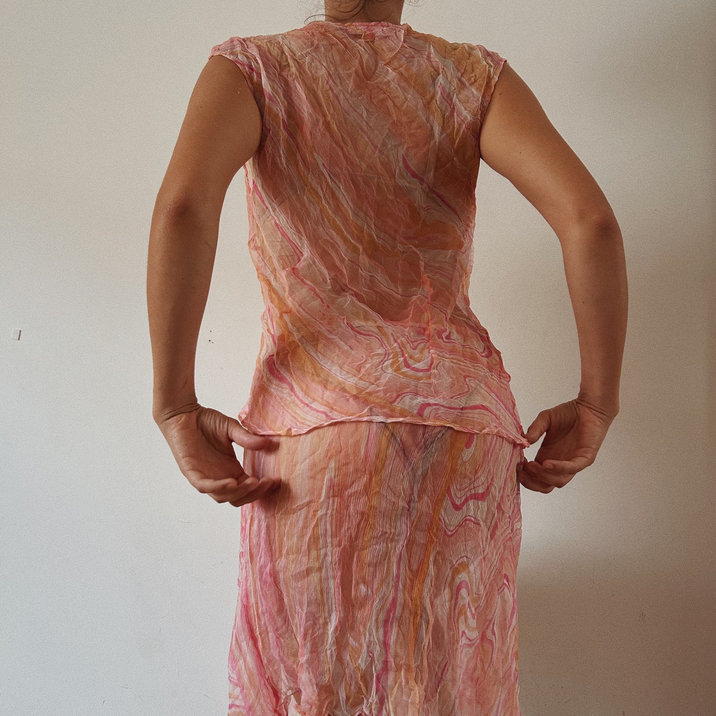 Mesh Embellished Asymmetrical Fairy Set
