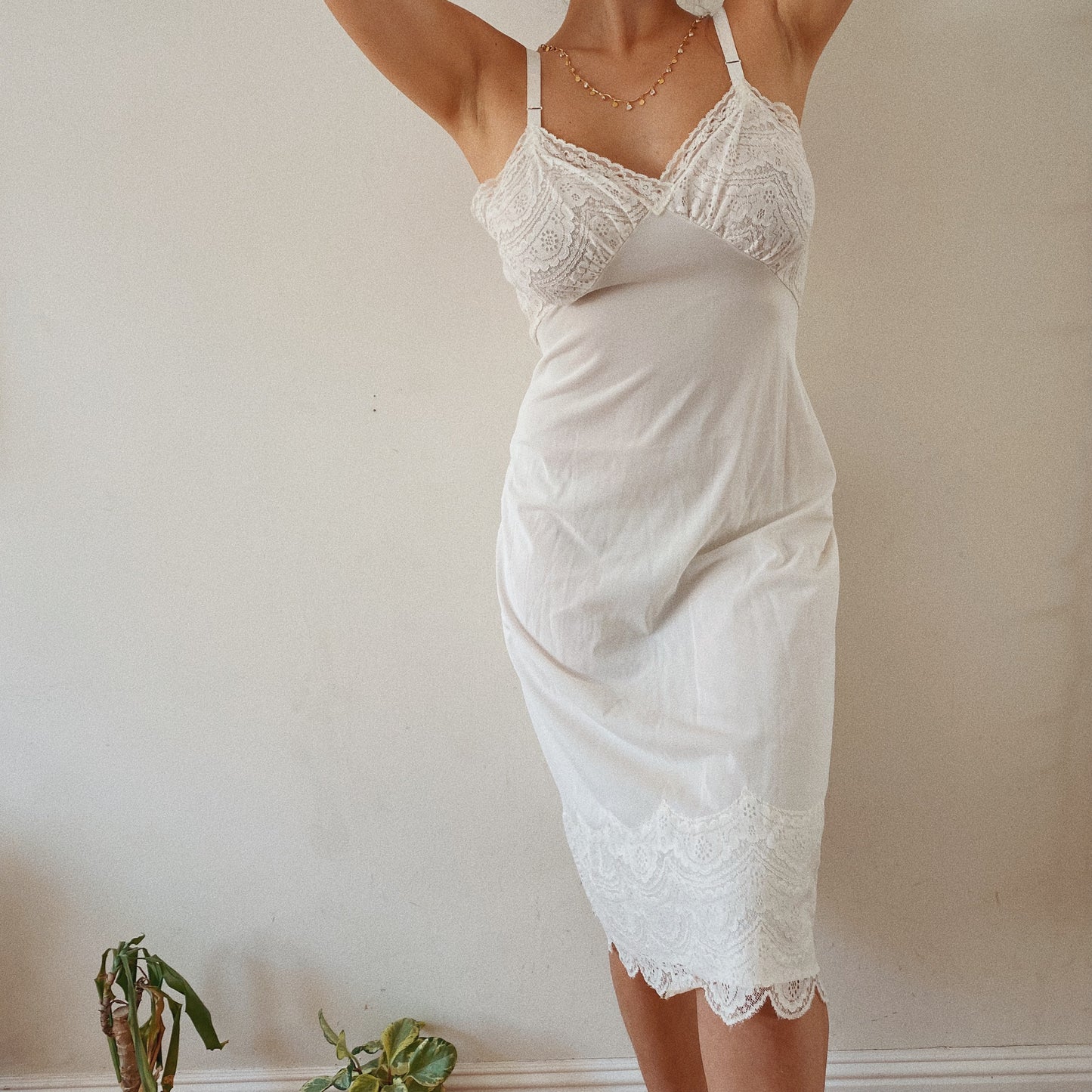 Beautiful White Slip Dress