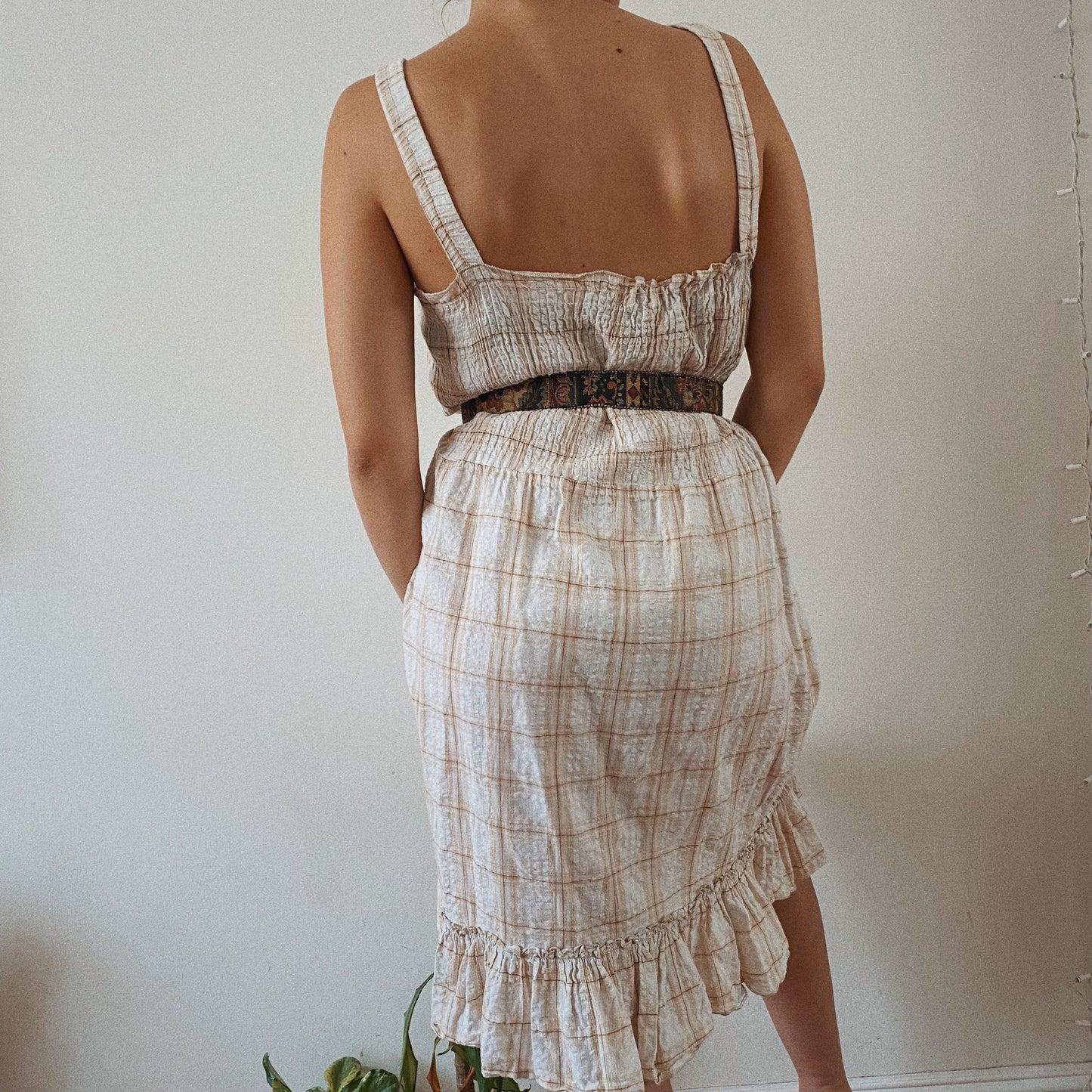 Checkered Vintage Prairie Dress