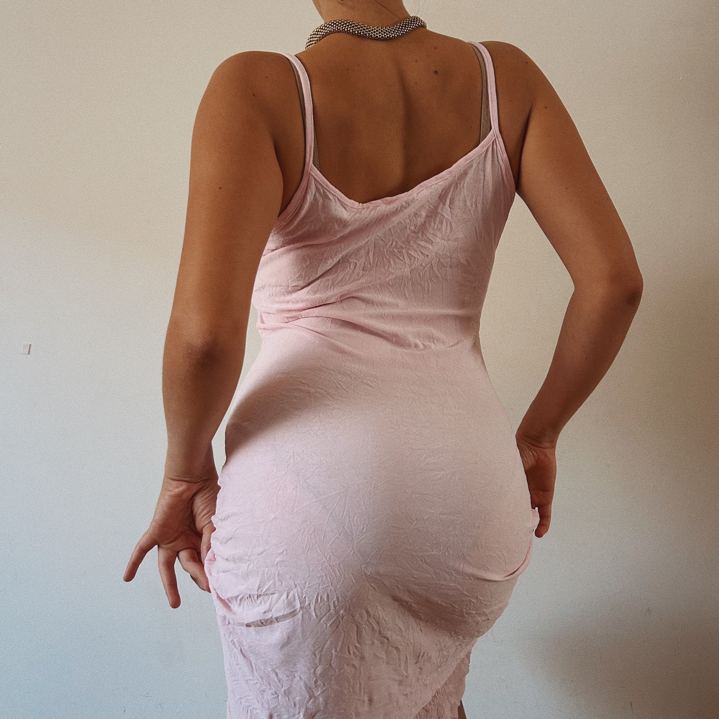 Light Pink Asymmetrical Dress