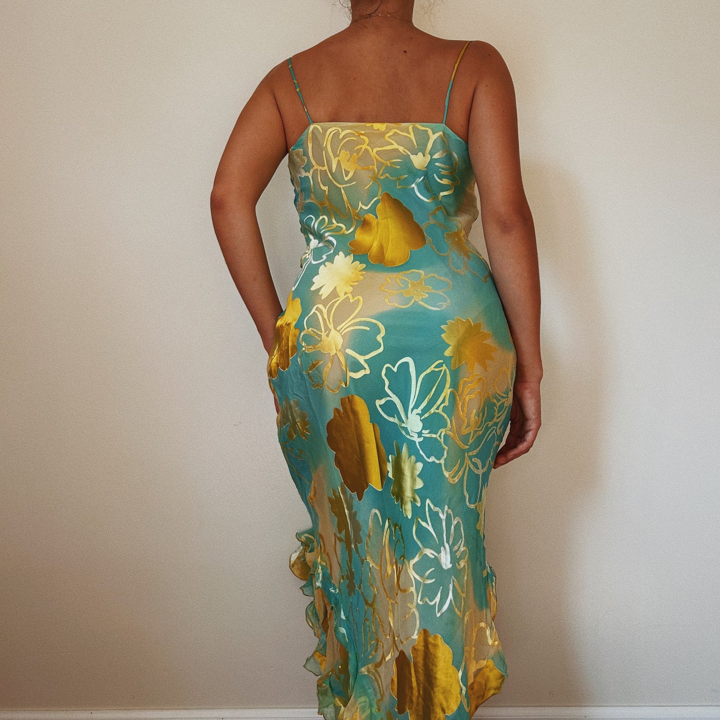 Iridescent Floral Summer Dress