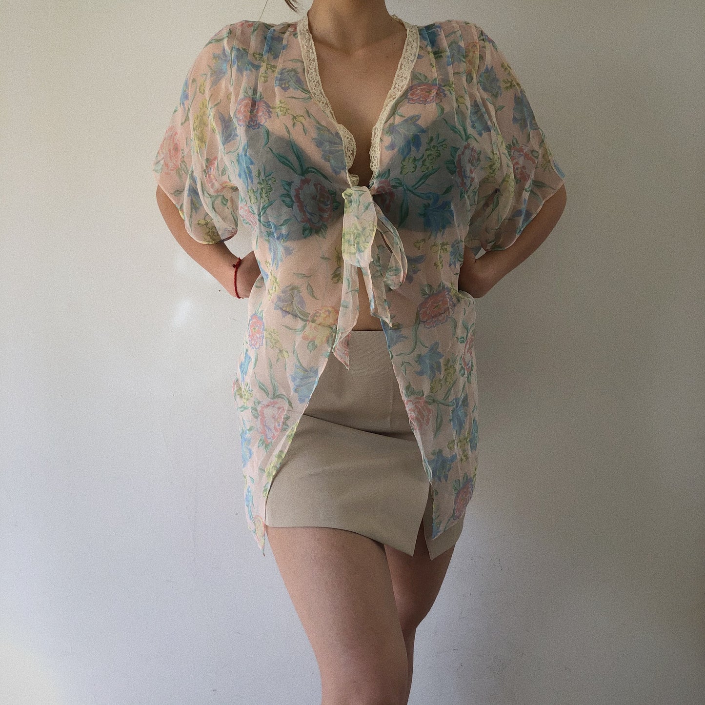 Vintage VS Floral Night Blouse