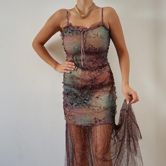 Romantic Layered Multicolor Dress