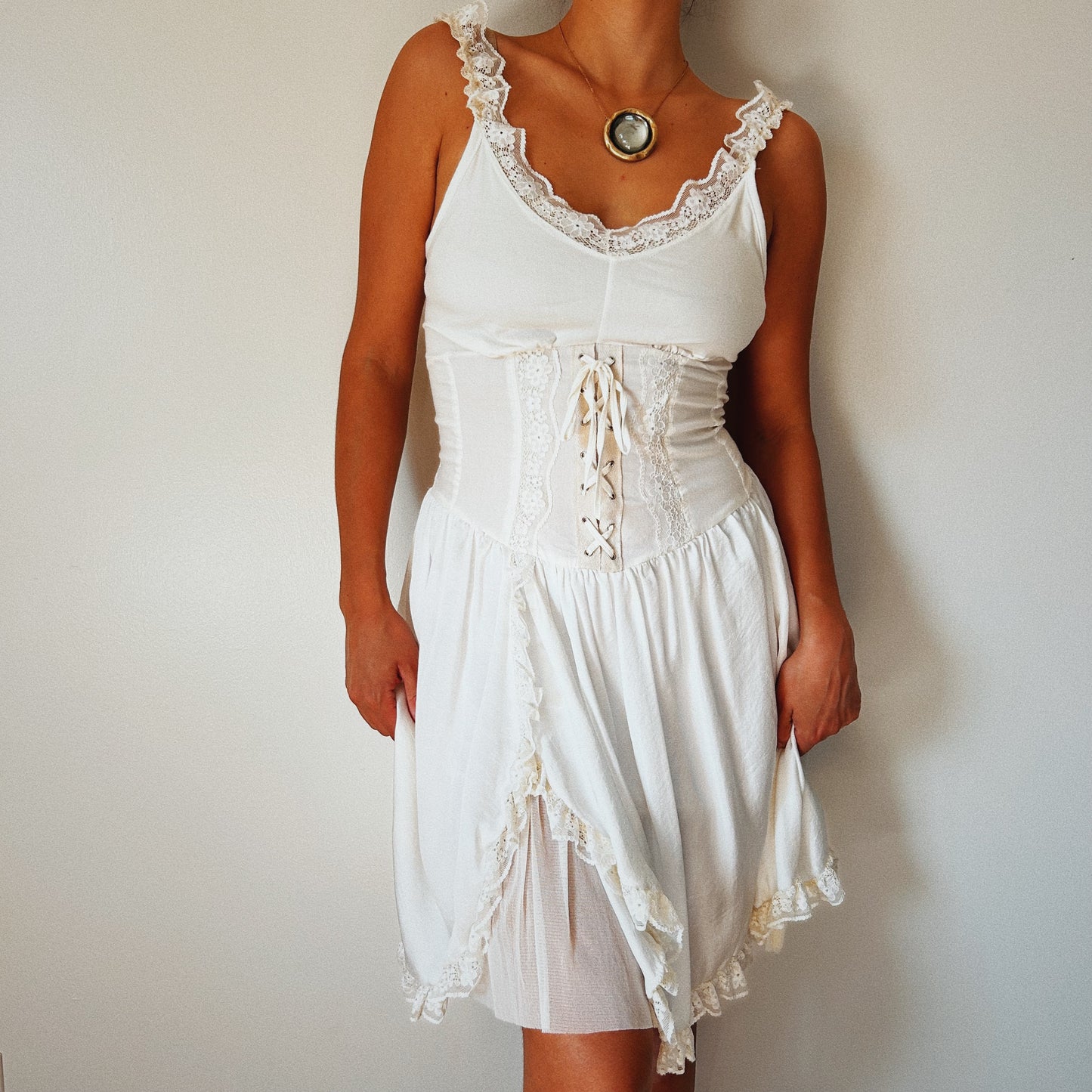 Zone Bleue Corset Romantic Dress