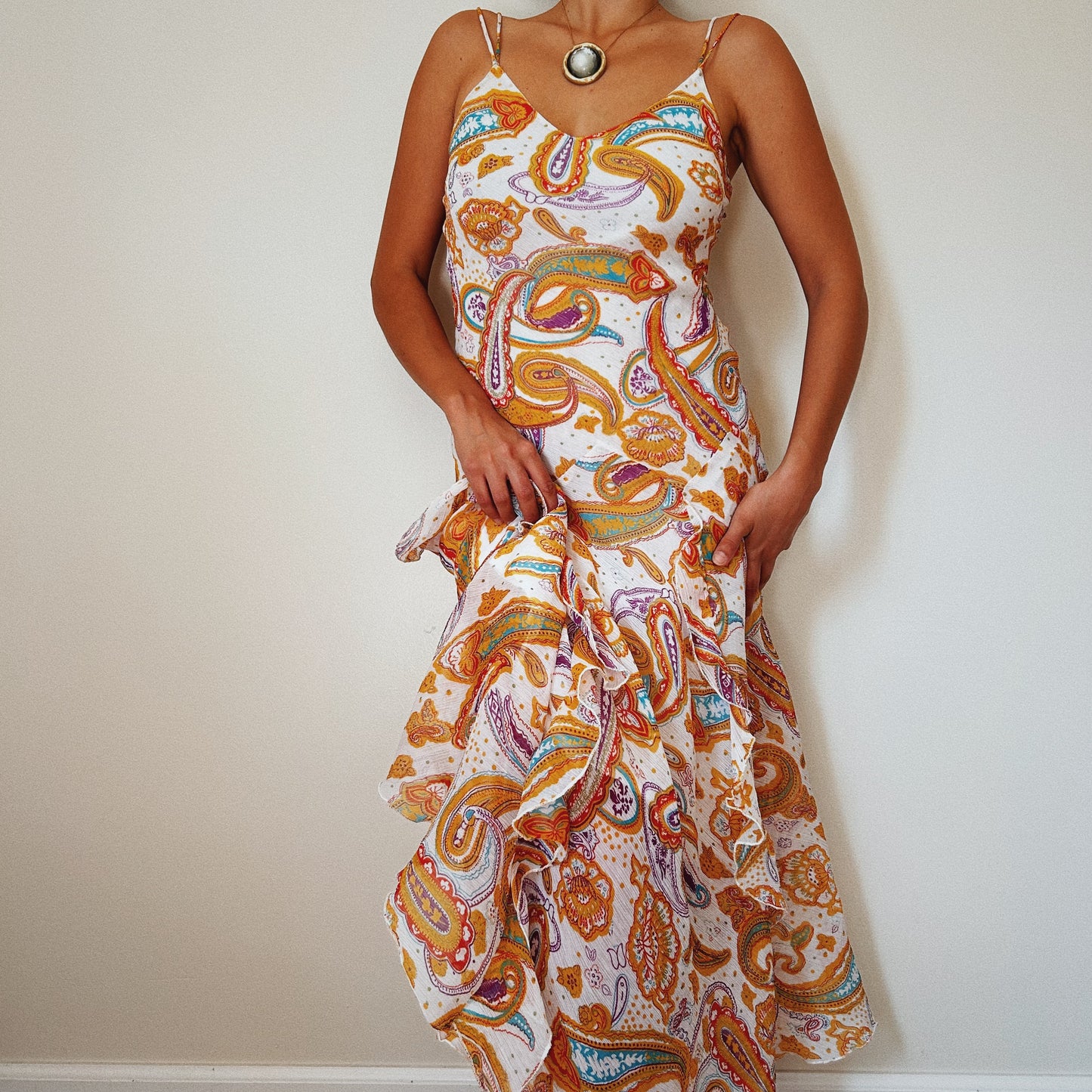 Paisley Ruffled Fairy Dress