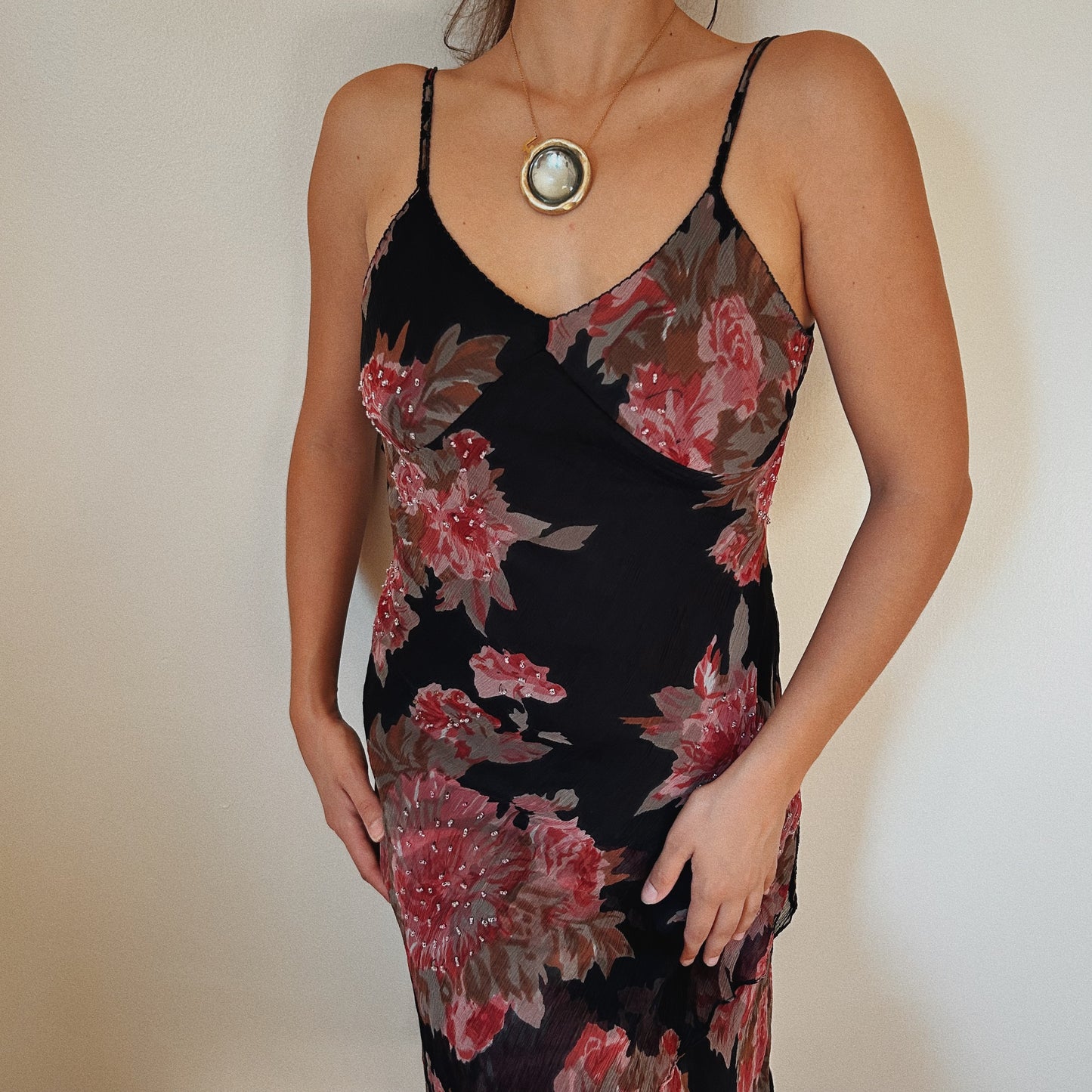 Derhy Dark Romantic Floral dress