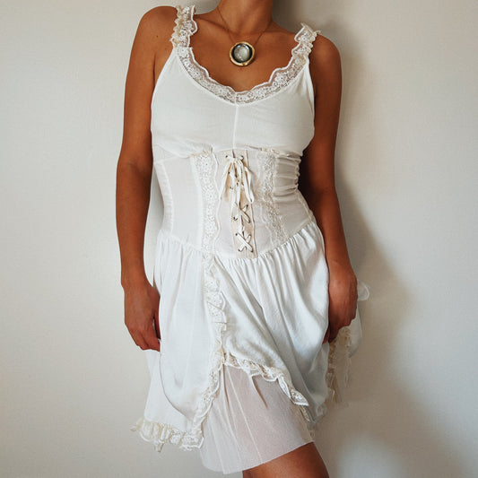 Zone Bleue Corset Romantic Dress