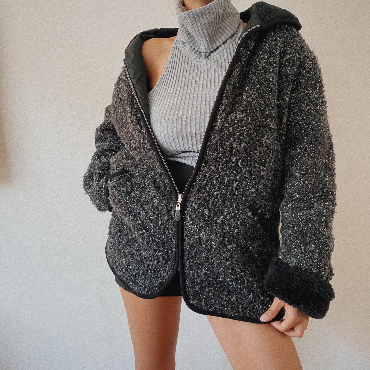 Reversible Vintage Fleece/Puff Jacket