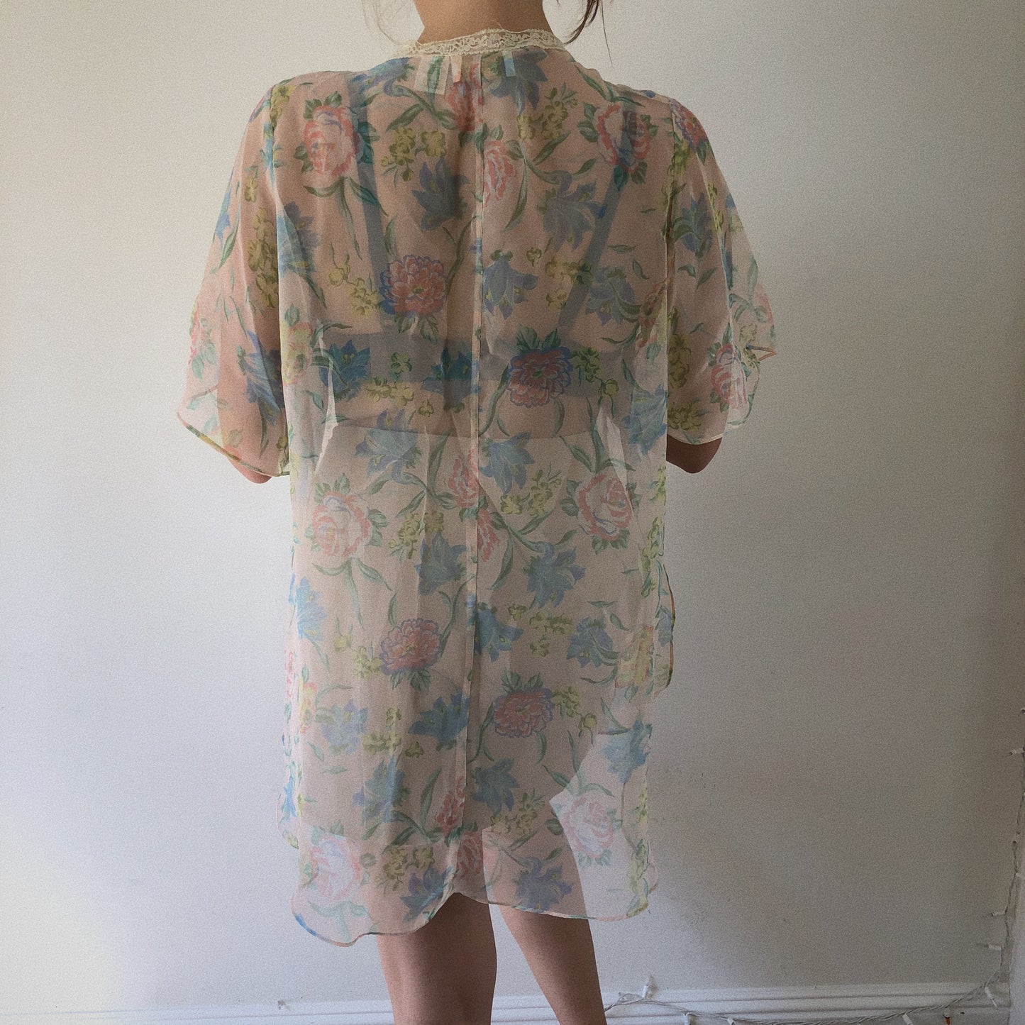 Vintage VS Floral Night Blouse