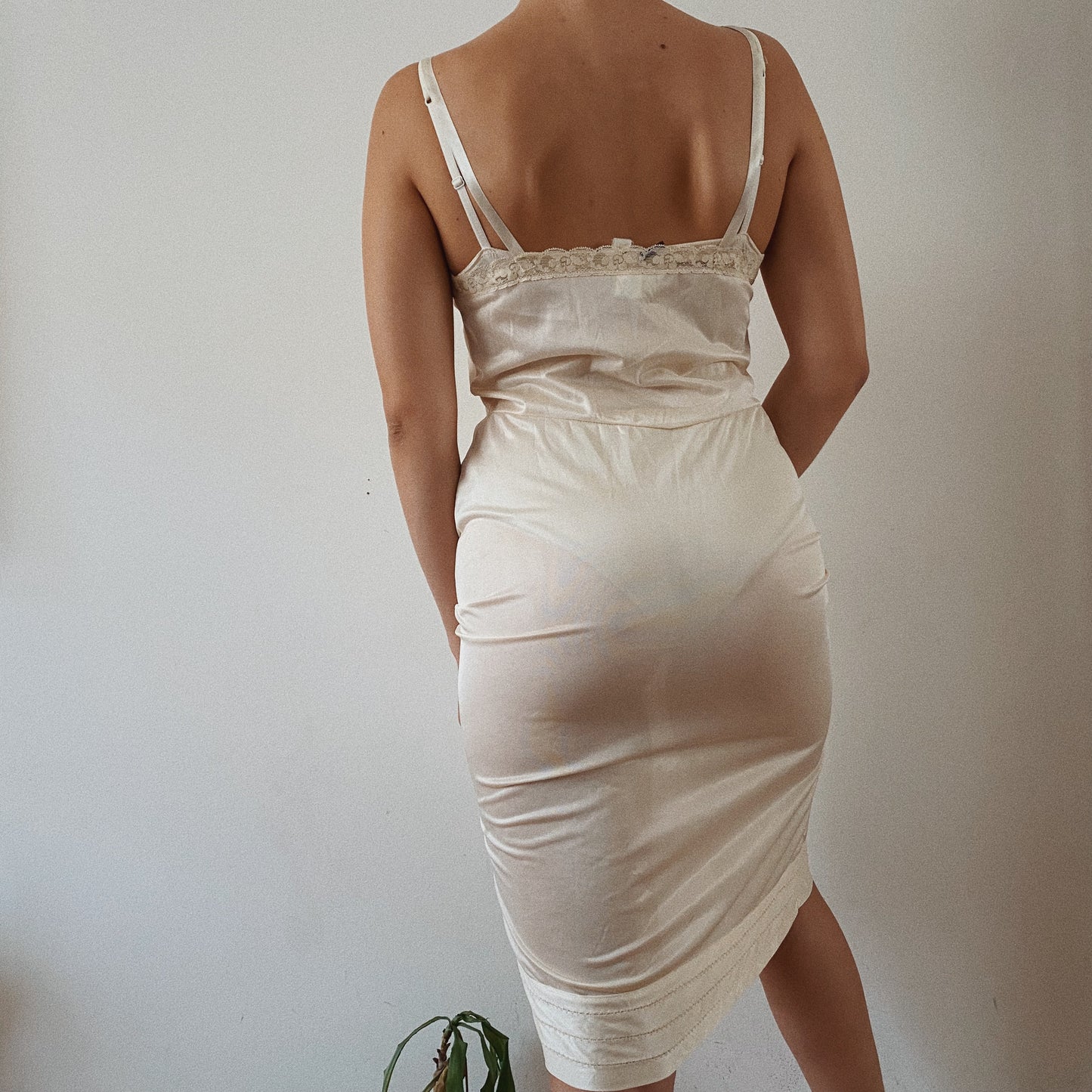 Cream Vintage Slip Dress