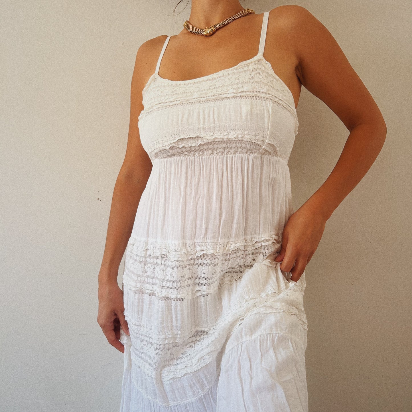 Romantic Cottage Lace Dress