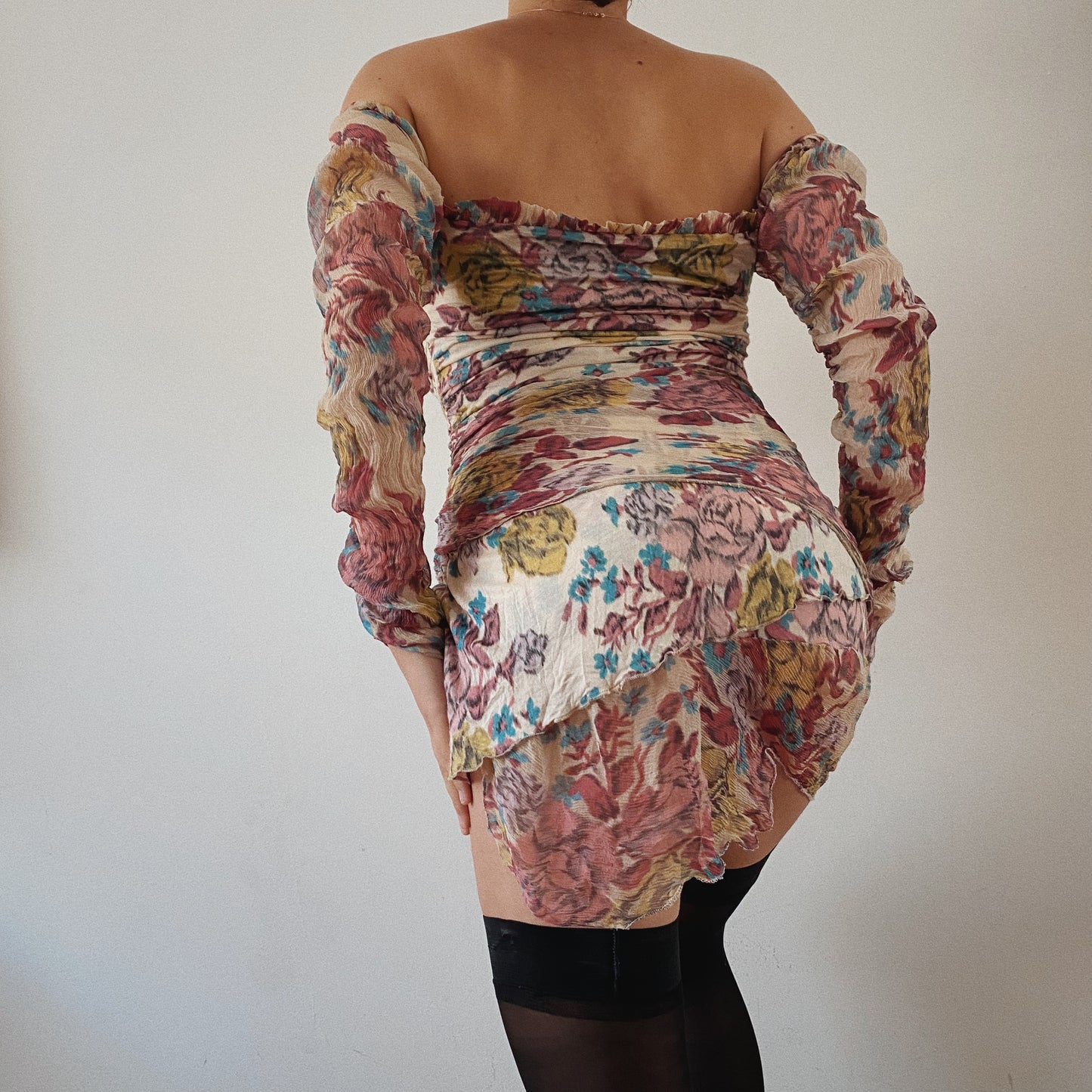 Fairy Off The Shoulders Mini Ruffled Dress
