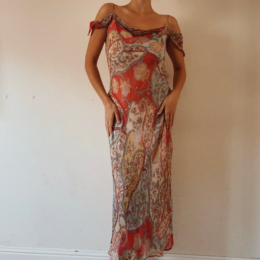 Derhy Paisley Romantic Dress