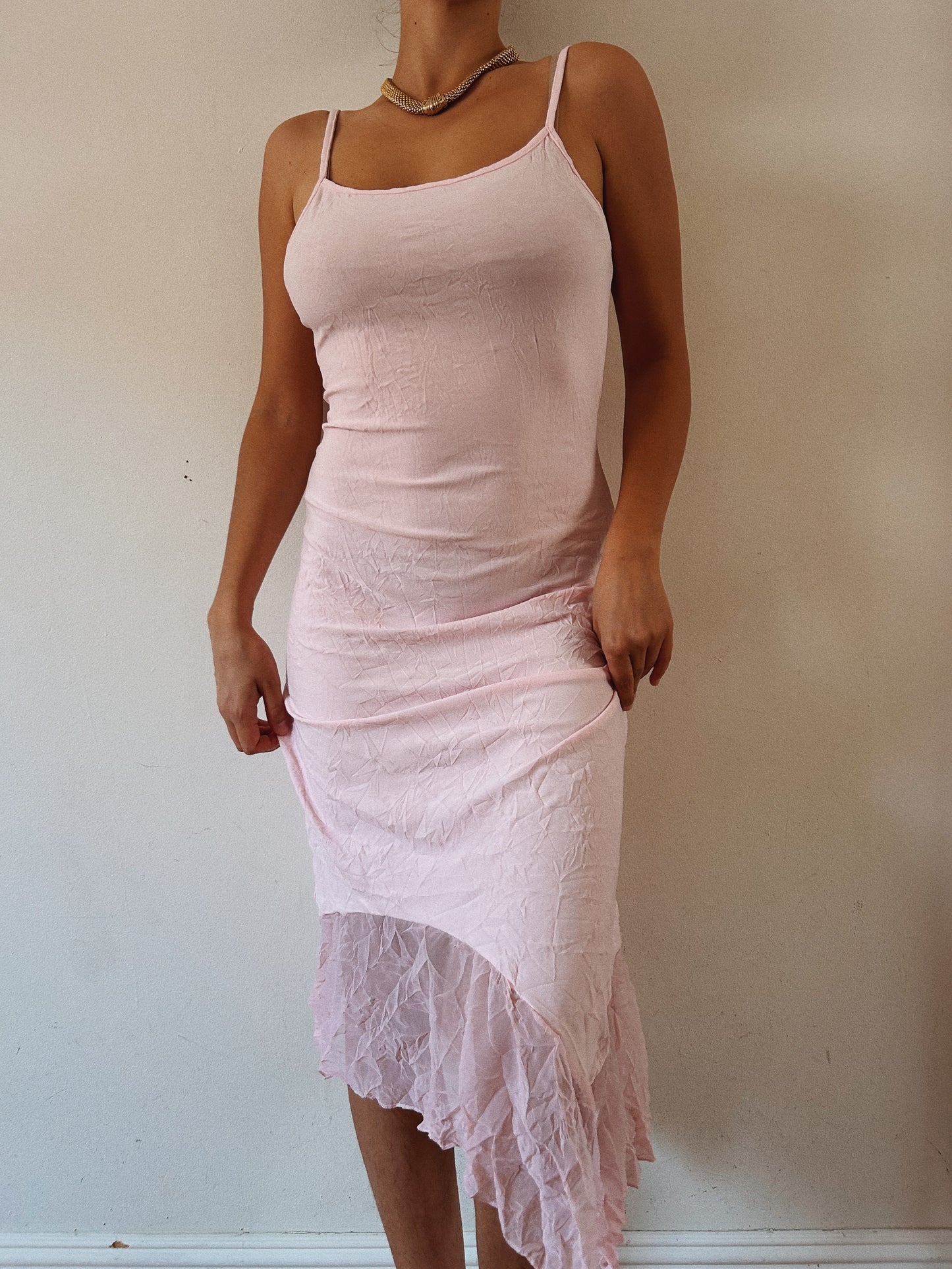 Light Pink Asymmetrical Dress