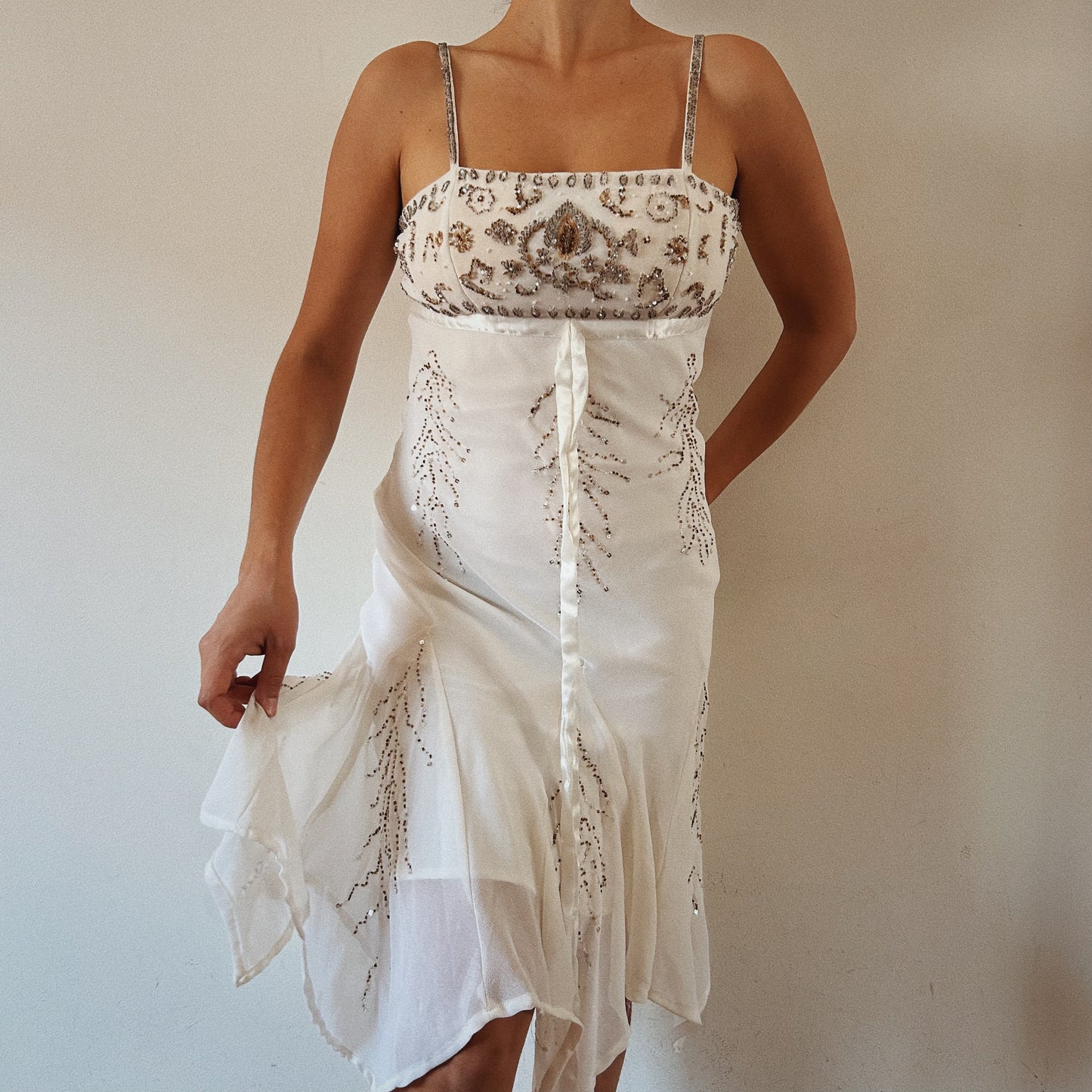 Fairy Beaded Midi Pleated Dress
