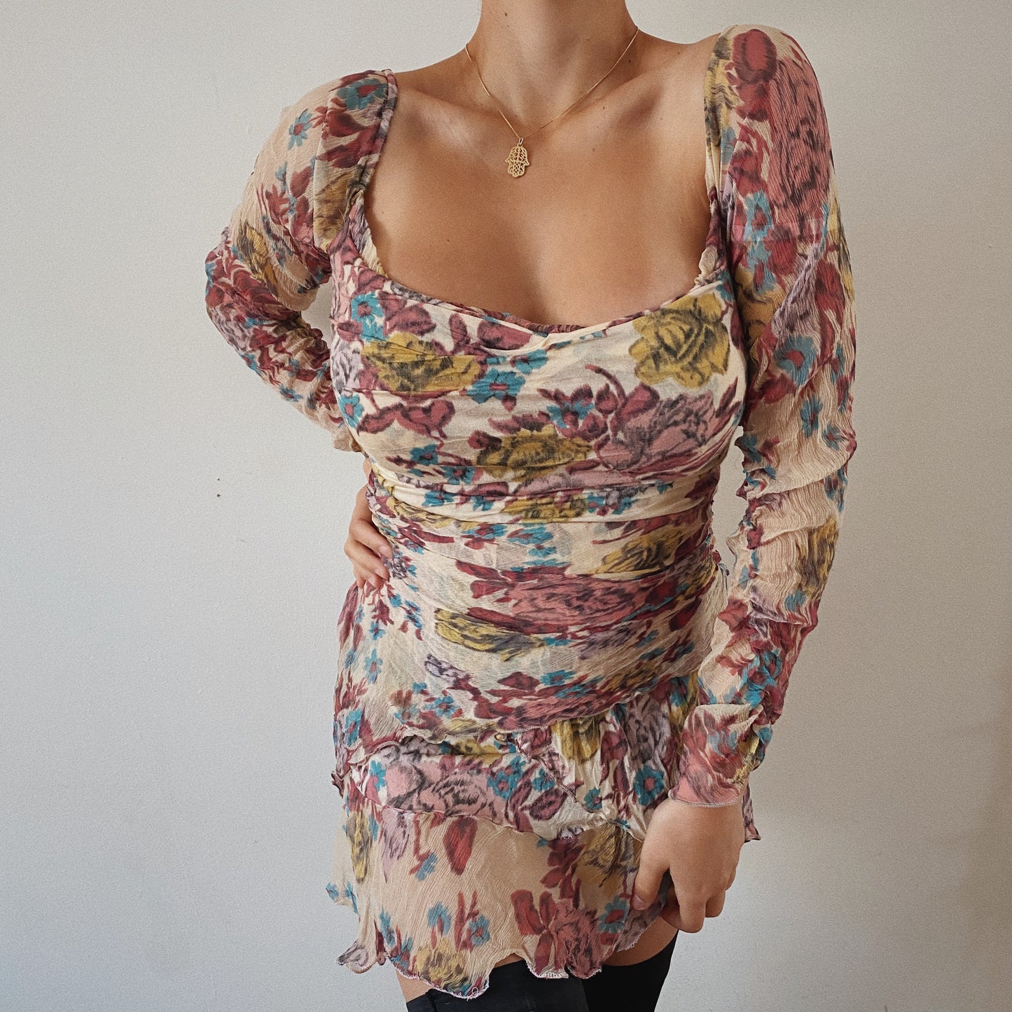 Fairy Off The Shoulders Mini Ruffled Dress