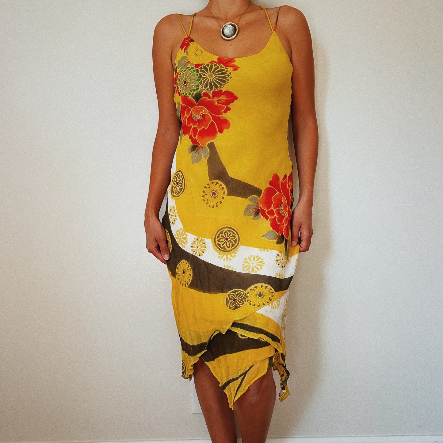 Derhy floral Asymmetrical Dress