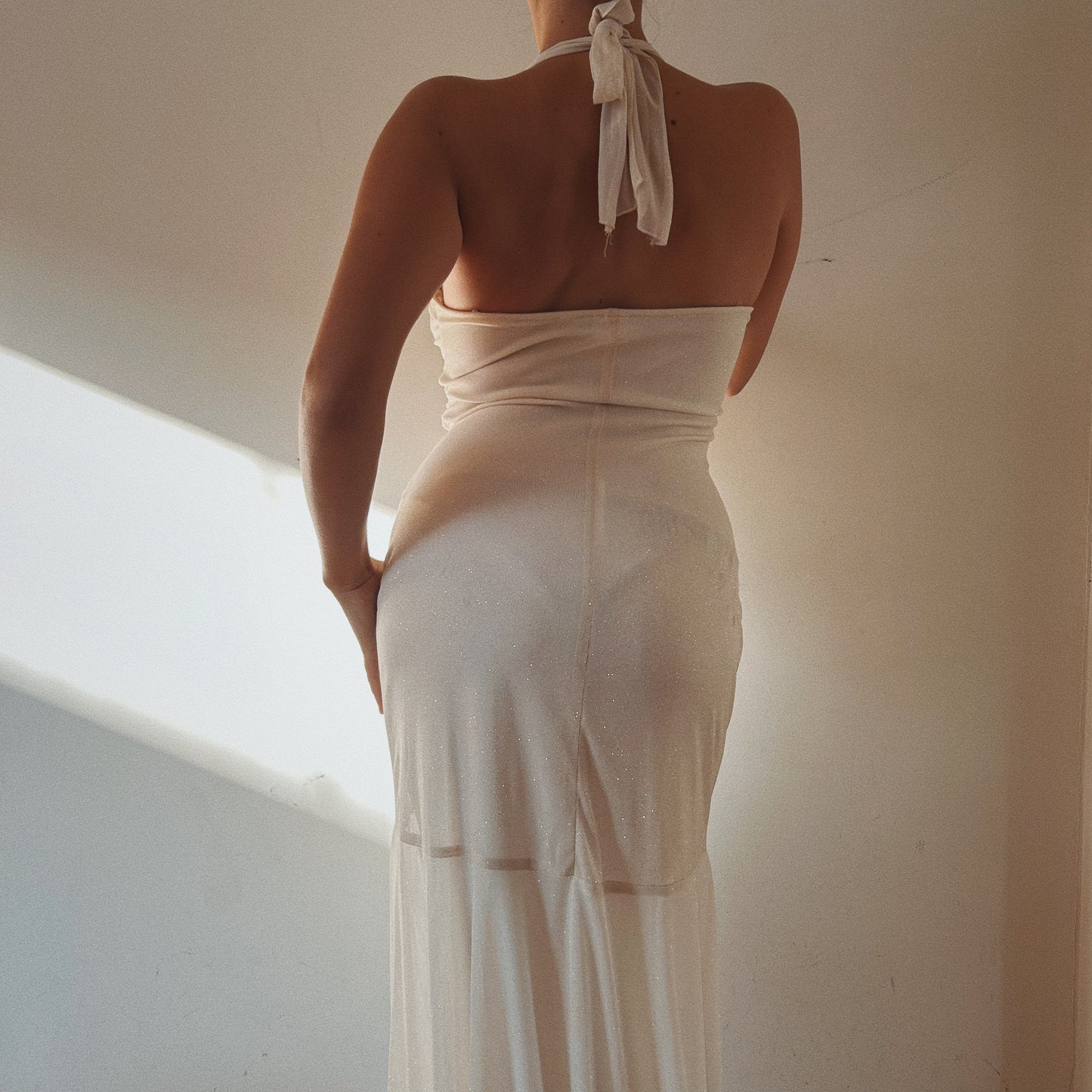 Vintage Stunning Halter Gown
