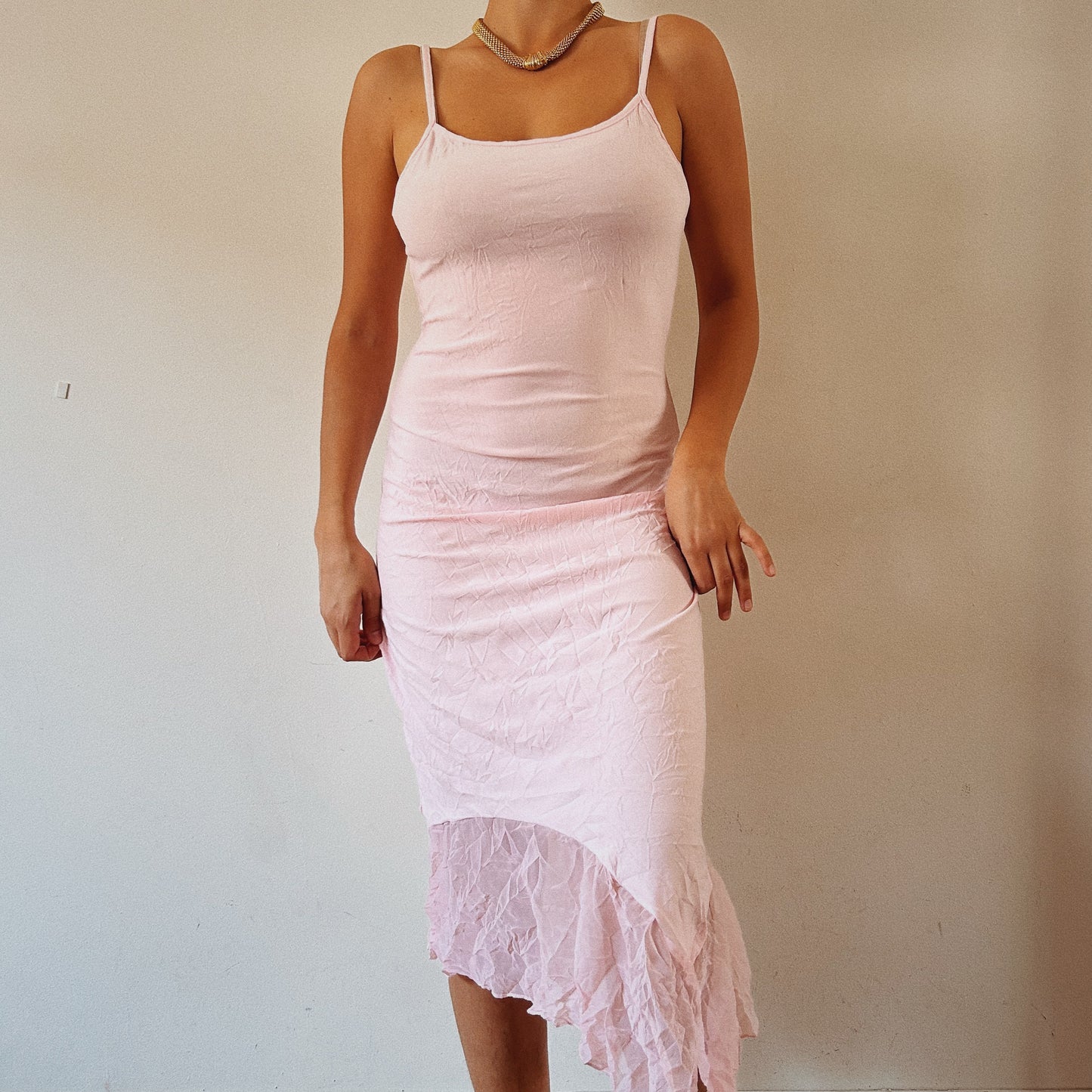Light Pink Asymmetrical Dress