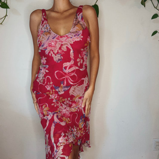 Floral Sequins Derhy Dress