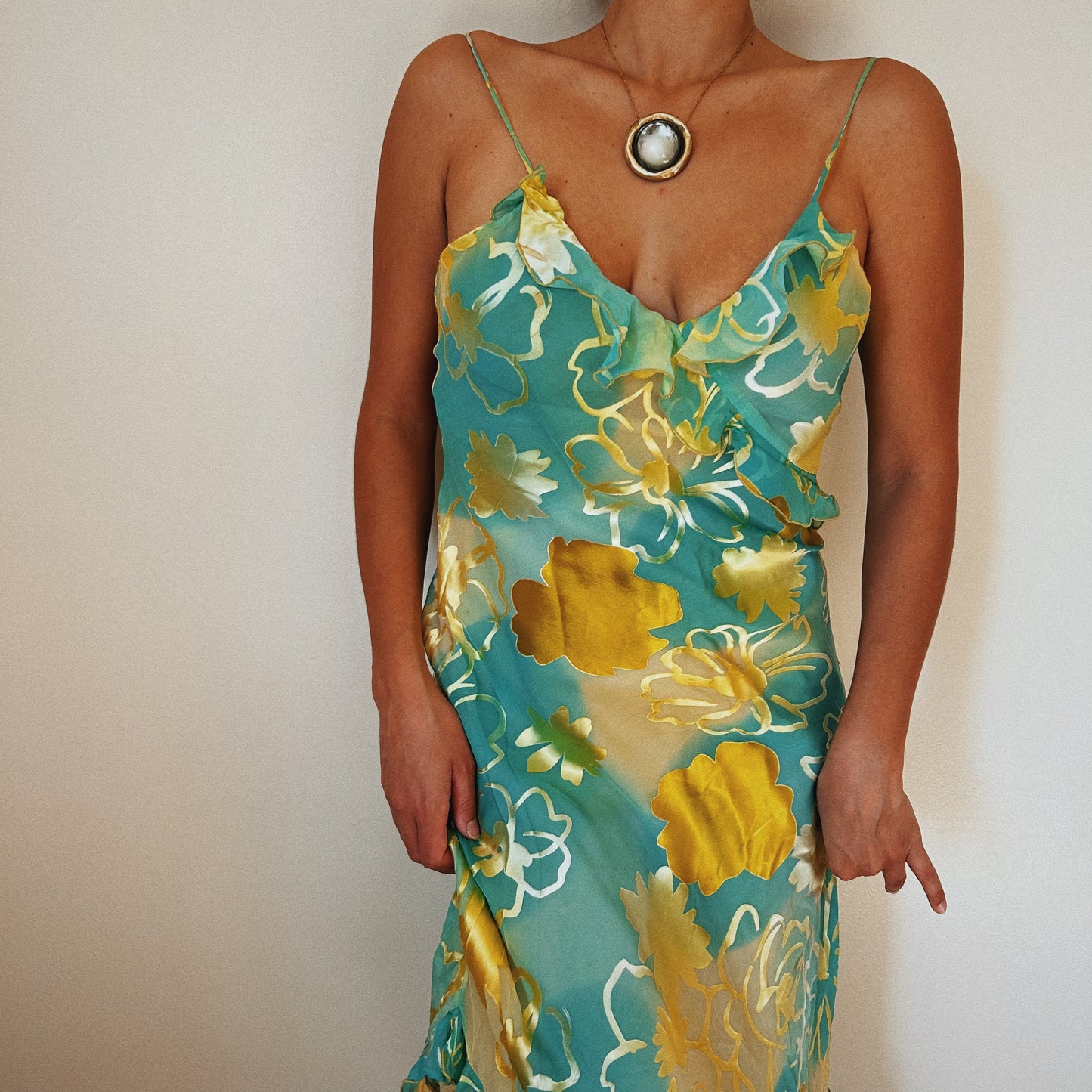 Iridescent Floral Summer Dress