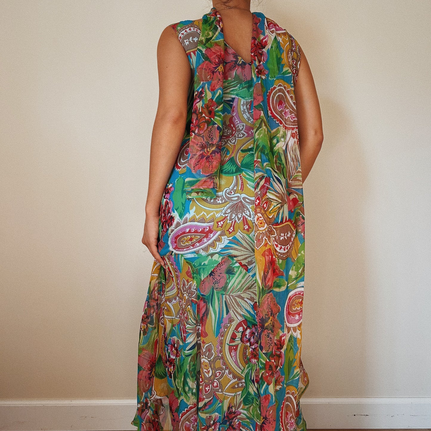 Tropical Fairy Dress with Scarf