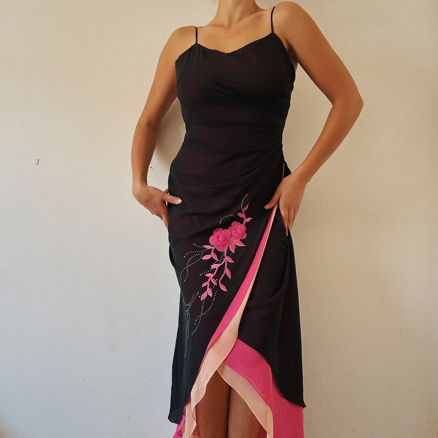 Layered Ruffled Maxi Dress