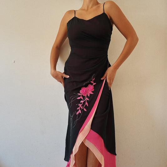 Layered Ruffled Maxi Dress