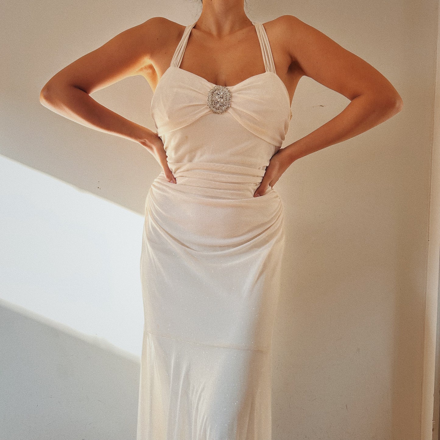 Vintage Stunning Halter Gown