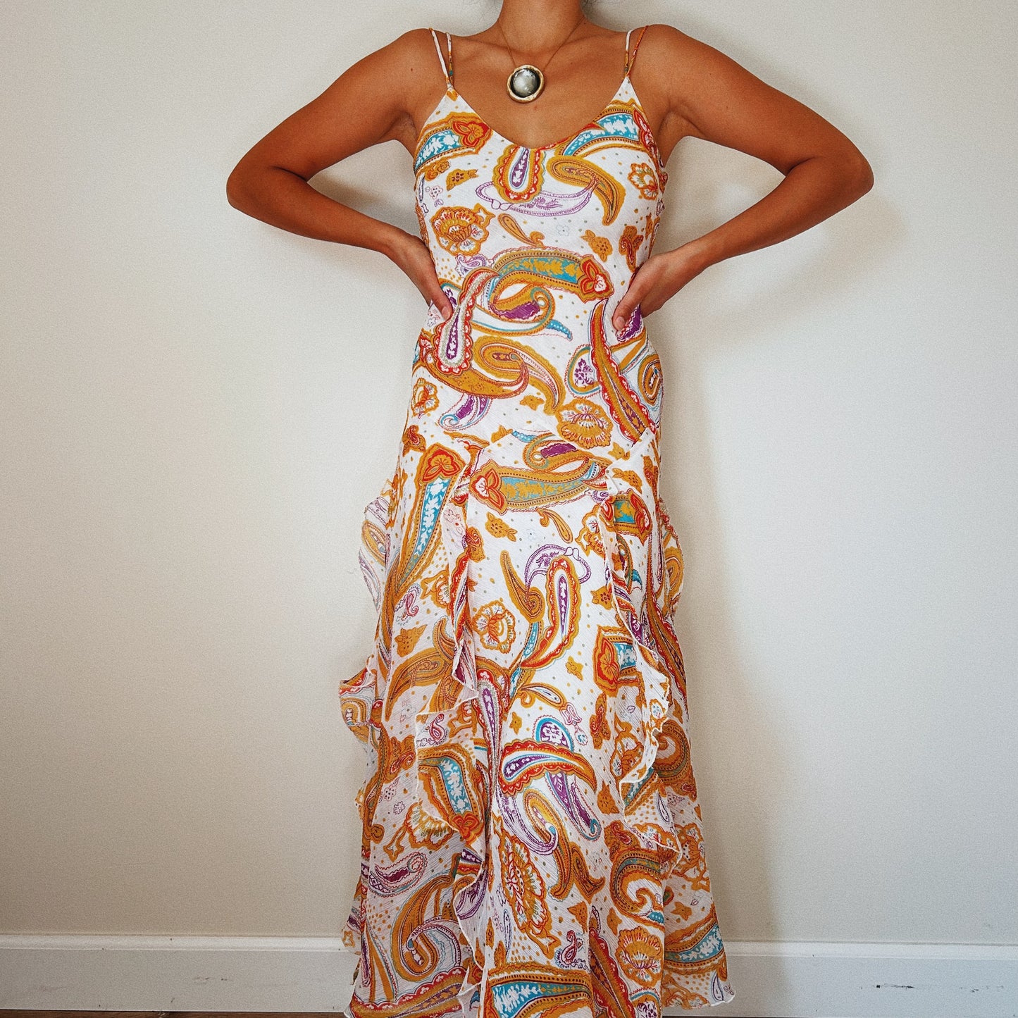 Paisley Ruffled Fairy Dress