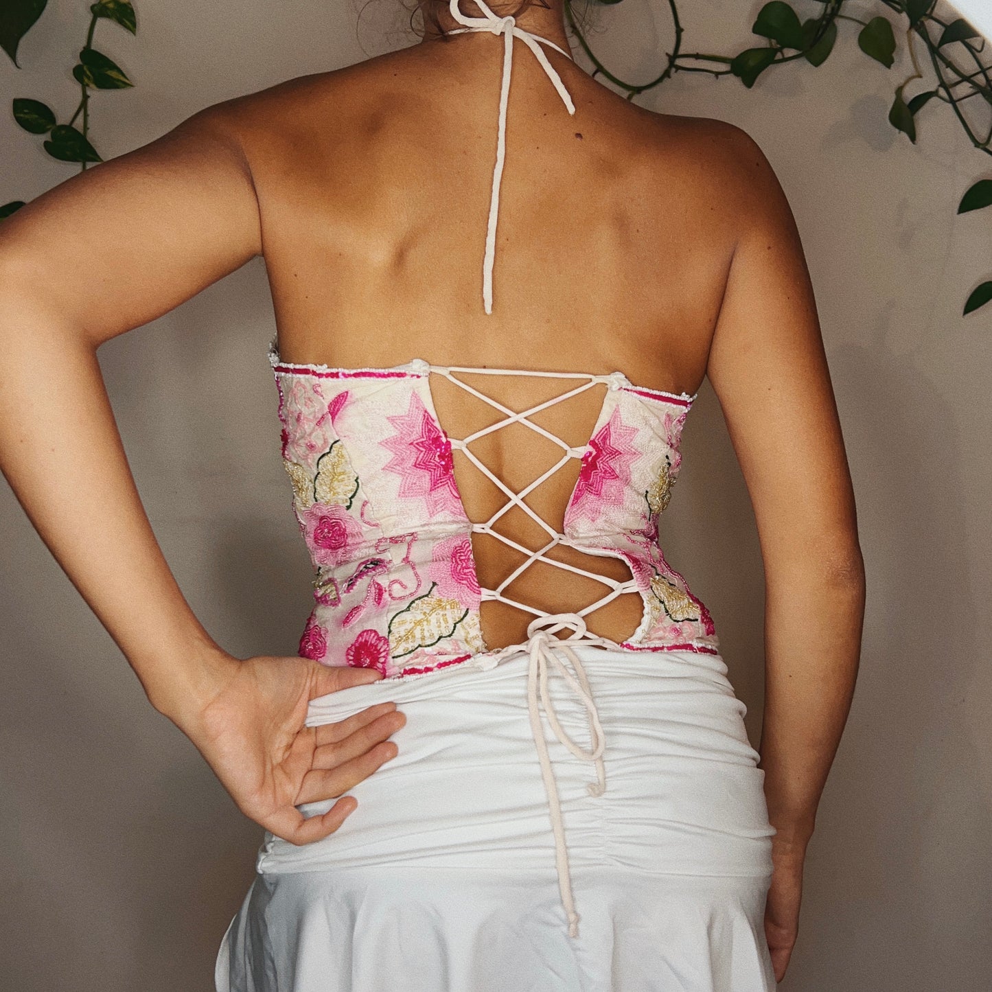 Rare Aftershock Silk Corset Top