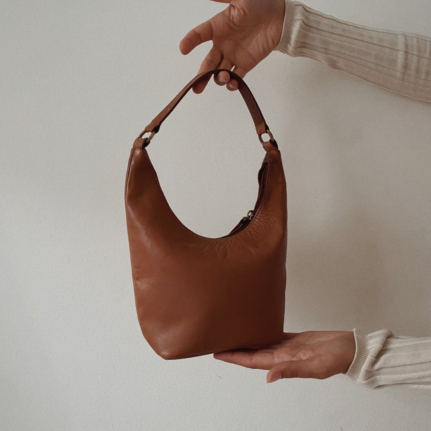 Vintage Brown Faux Leather Purse