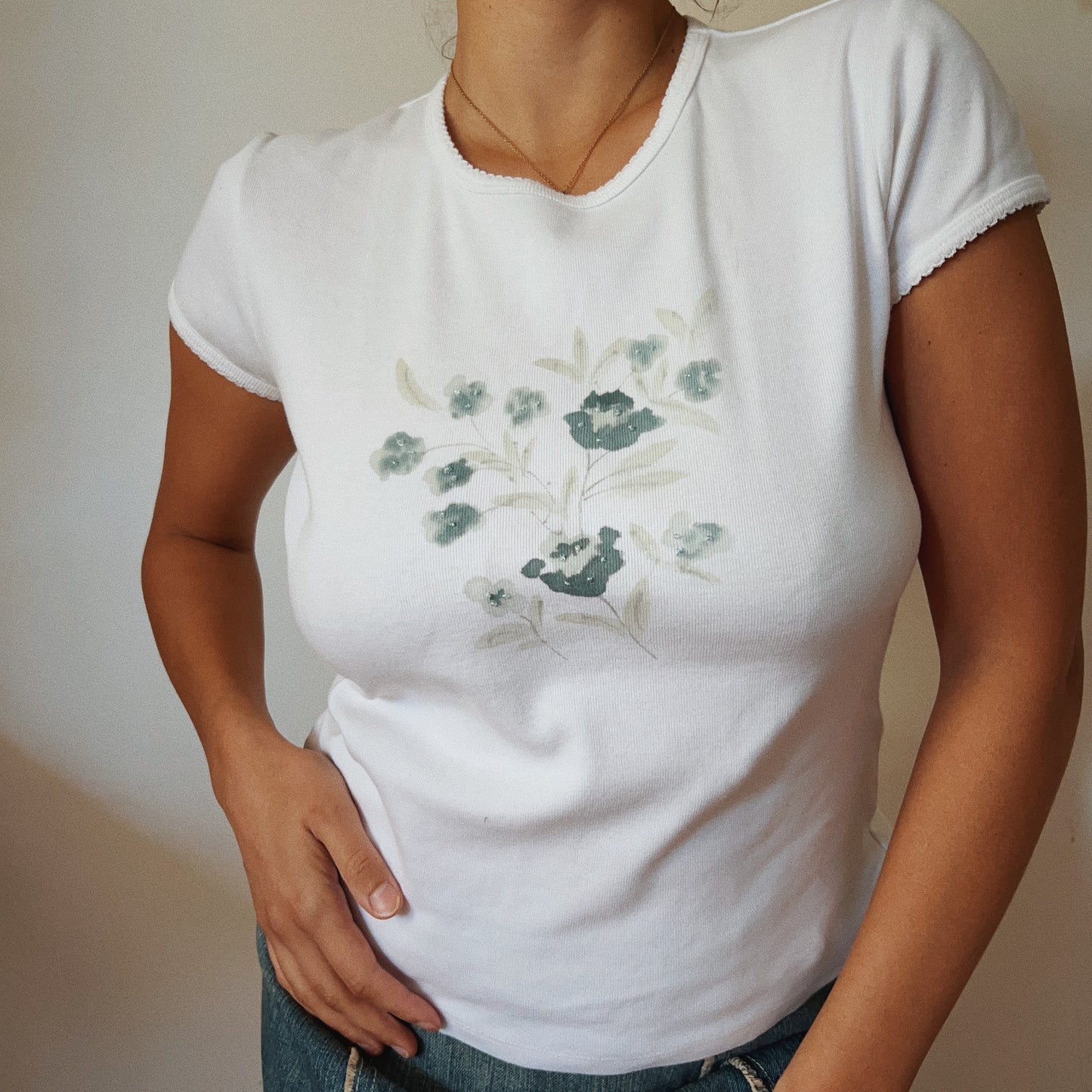 Spring Cotton Floral Shirt