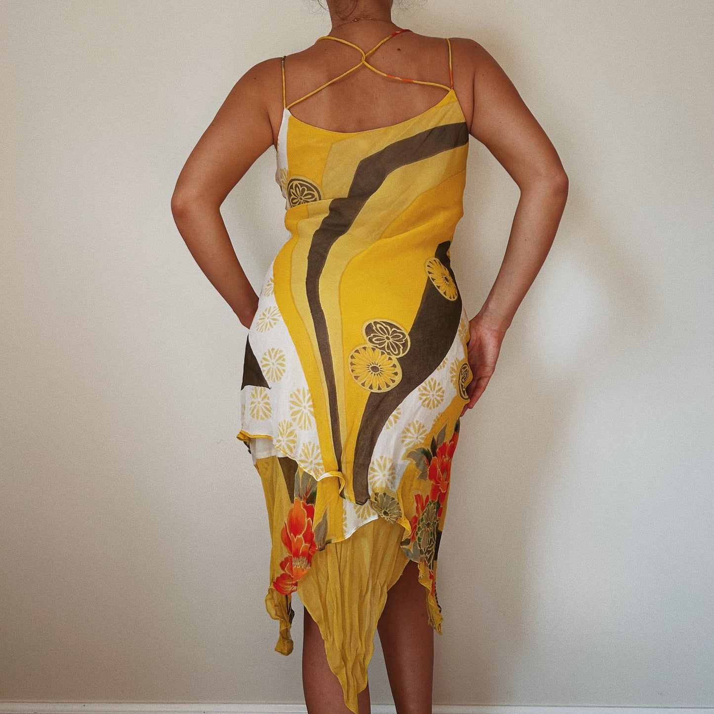 Derhy floral Asymmetrical Dress