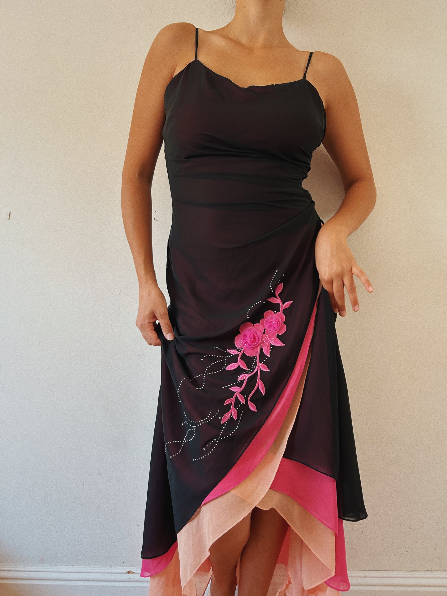 Layered Ruffled Maxi Dress