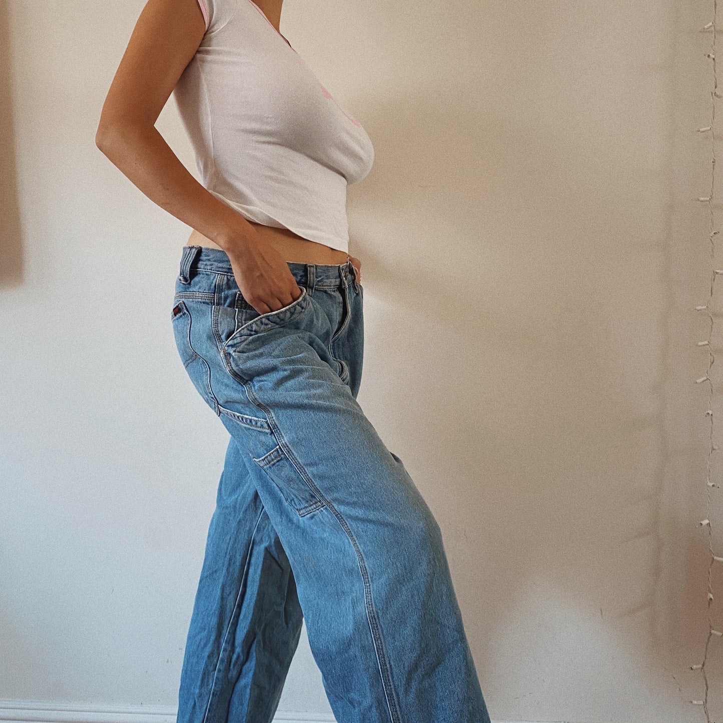 Denim cargo vintage oversized pants