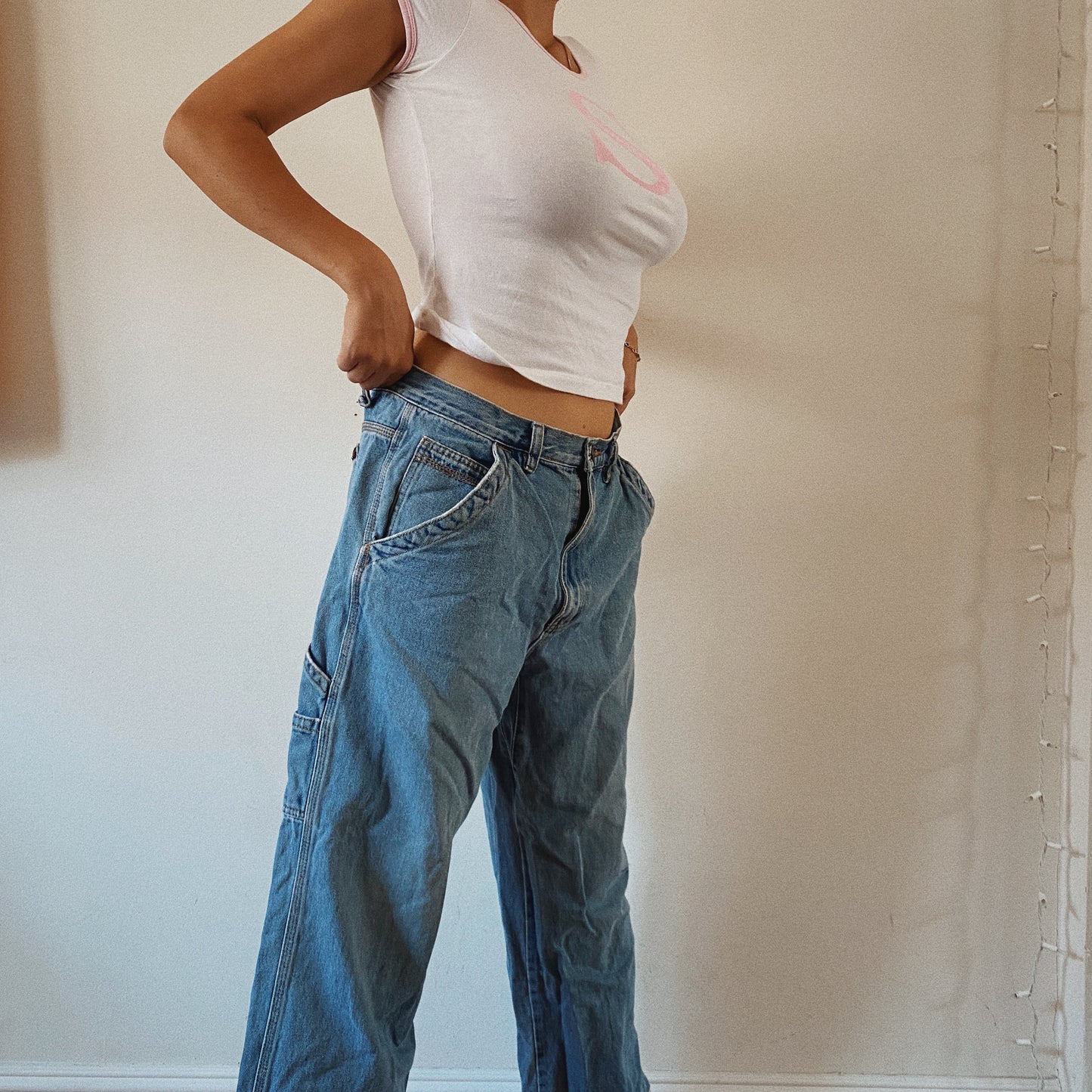 Denim cargo vintage oversized pants