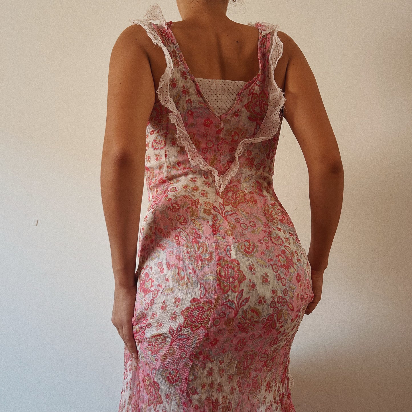 Silk Romantic Floral Dress