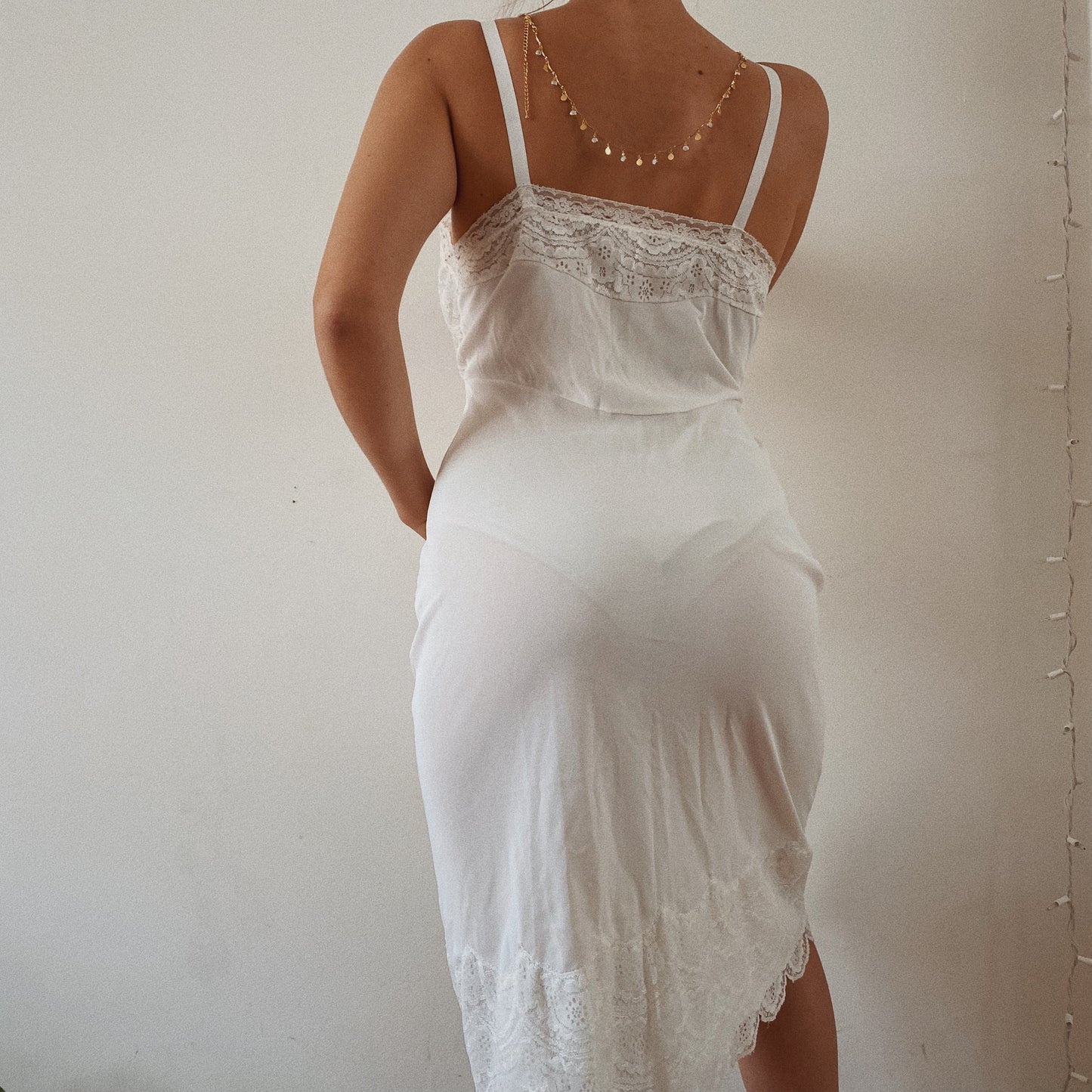 Beautiful White Slip Dress