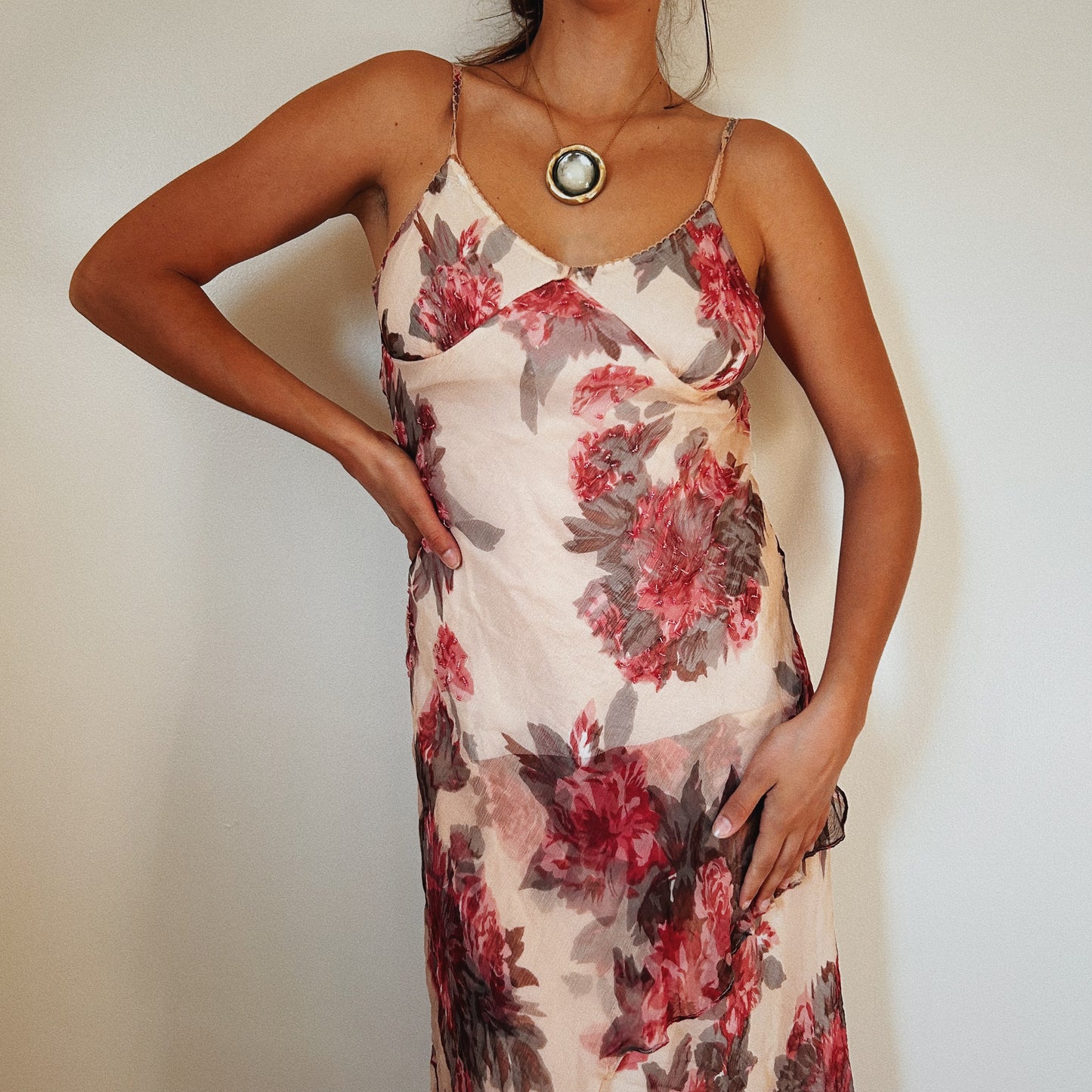 Rare Derhy Romantic Beaded Dress