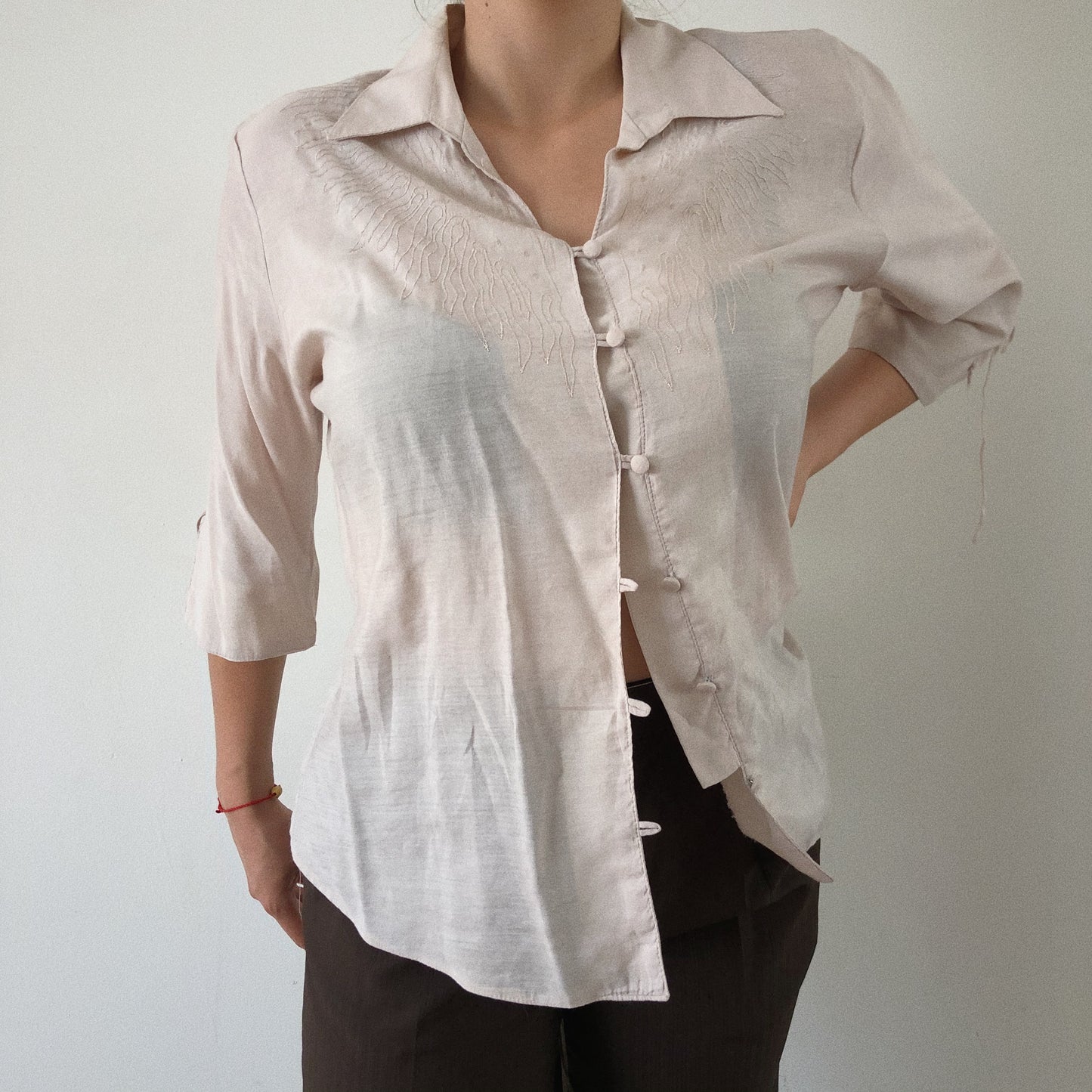 Beige Silky Soft blouse