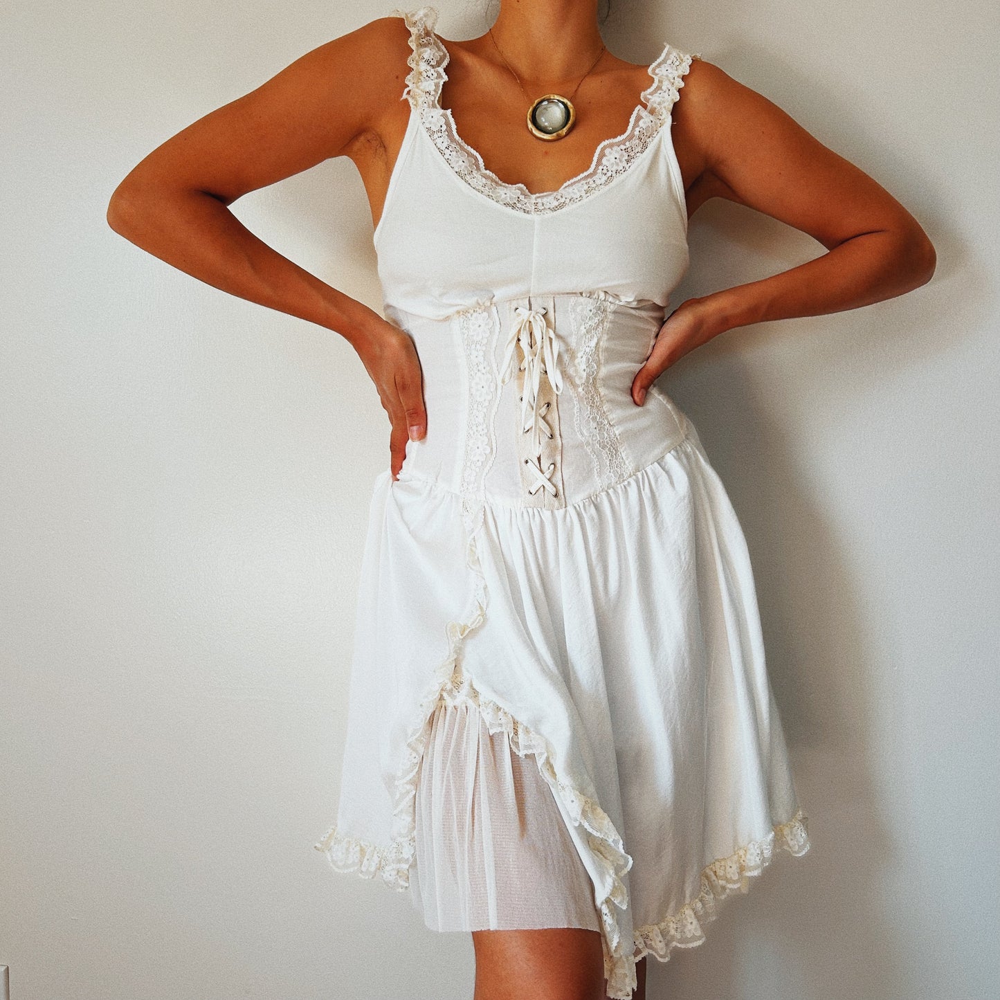 Zone Bleue Corset Romantic Dress