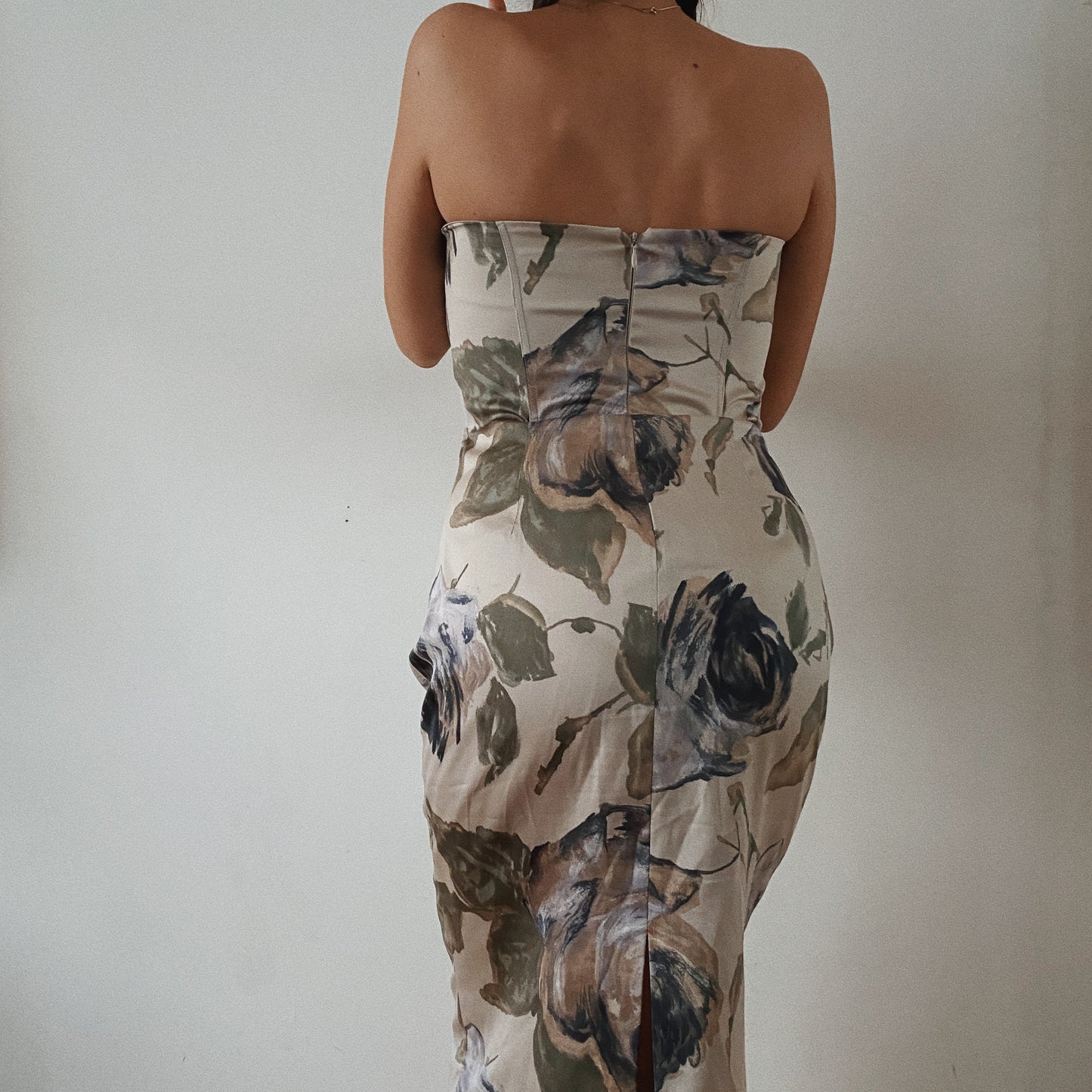 Italian floral tube dress