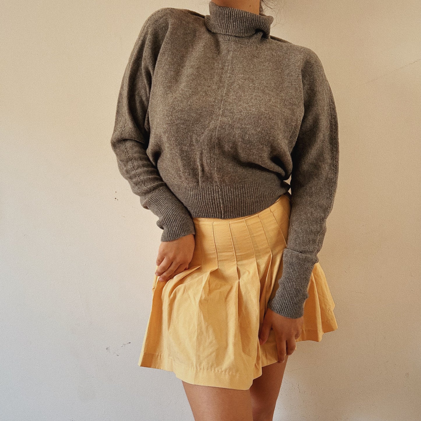 Jil Sander 100% wool grey sweater