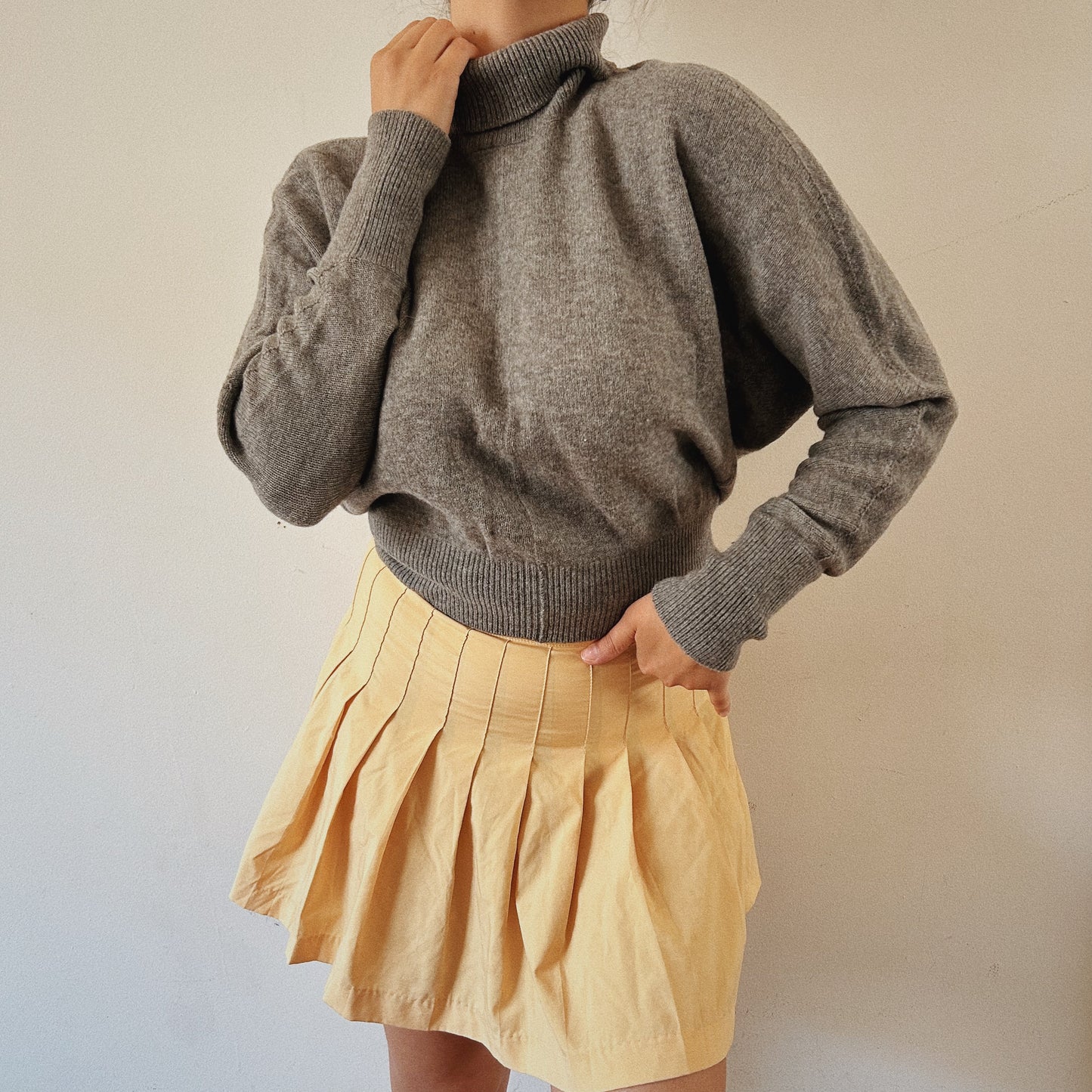 Jil Sander 100% wool grey sweater